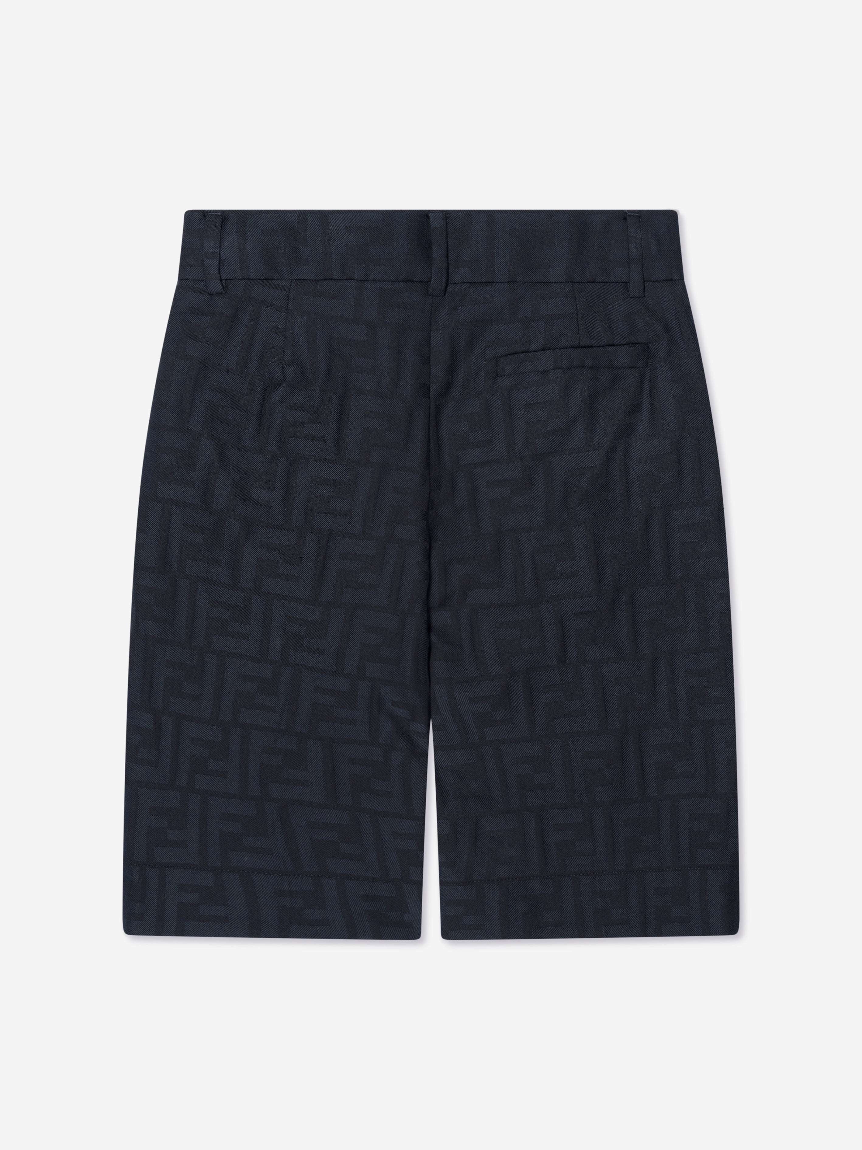 Boys FF Logo Bermuda Shorts in Navy