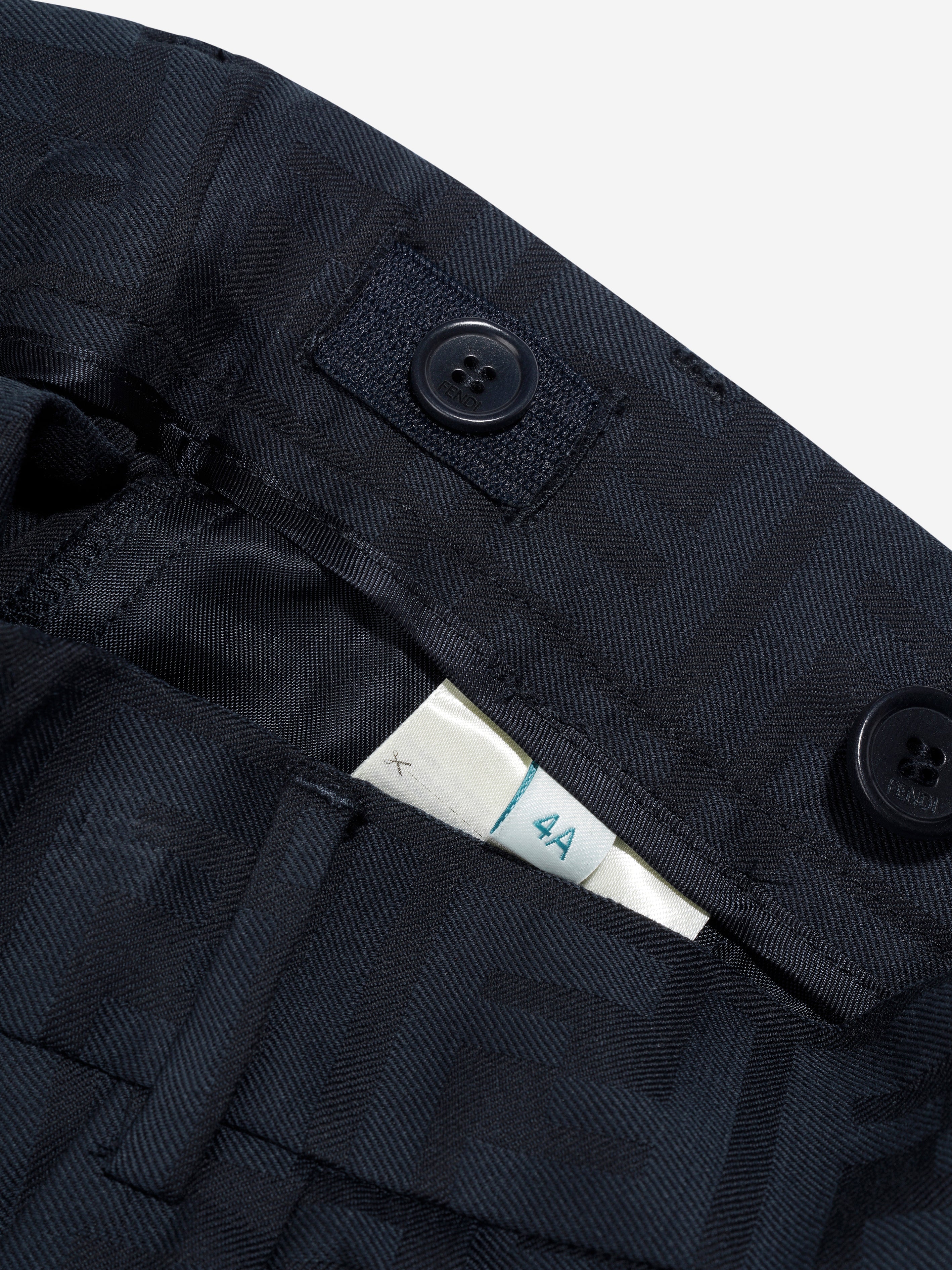 Boys FF Logo Bermuda Shorts in Navy