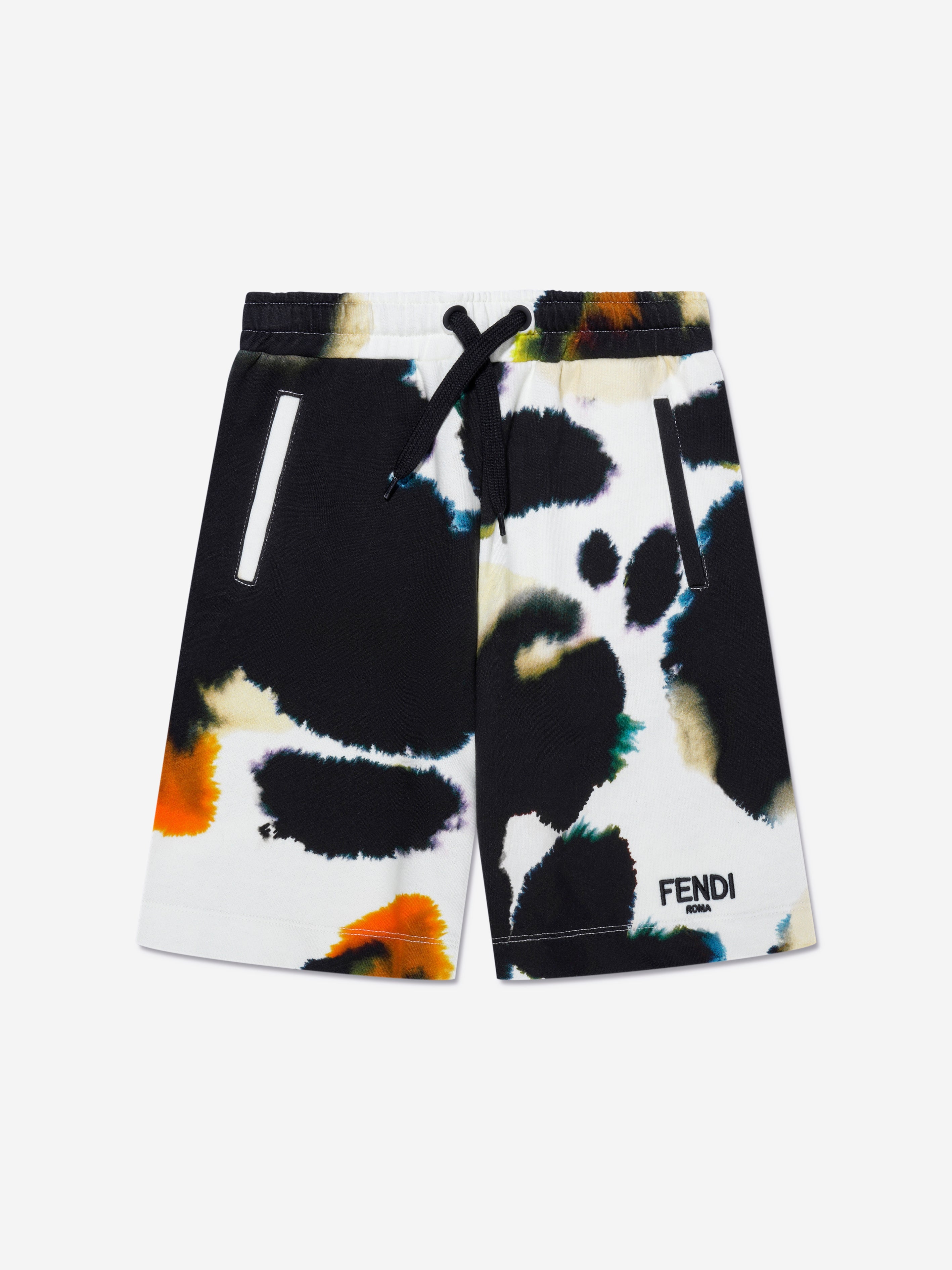 Boys Logo Shorts in Beige