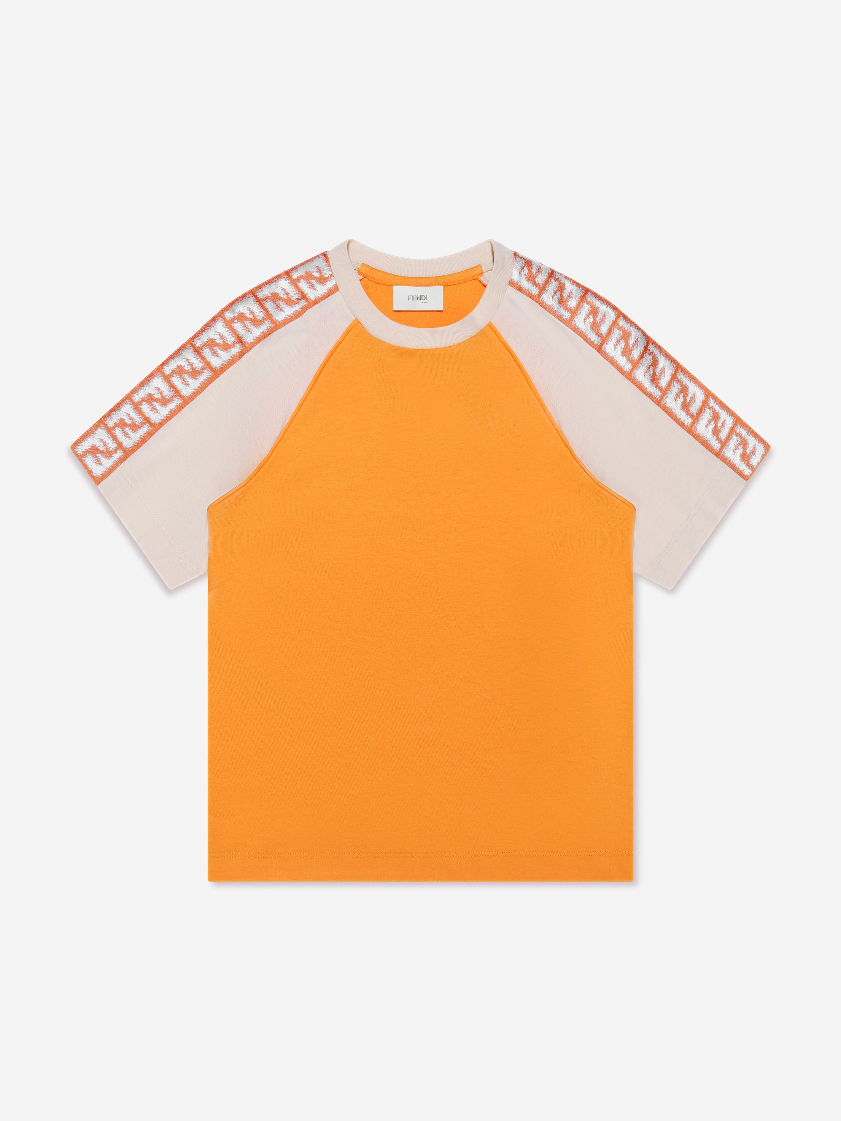 Boys FF Logo T-Shirt in Orange