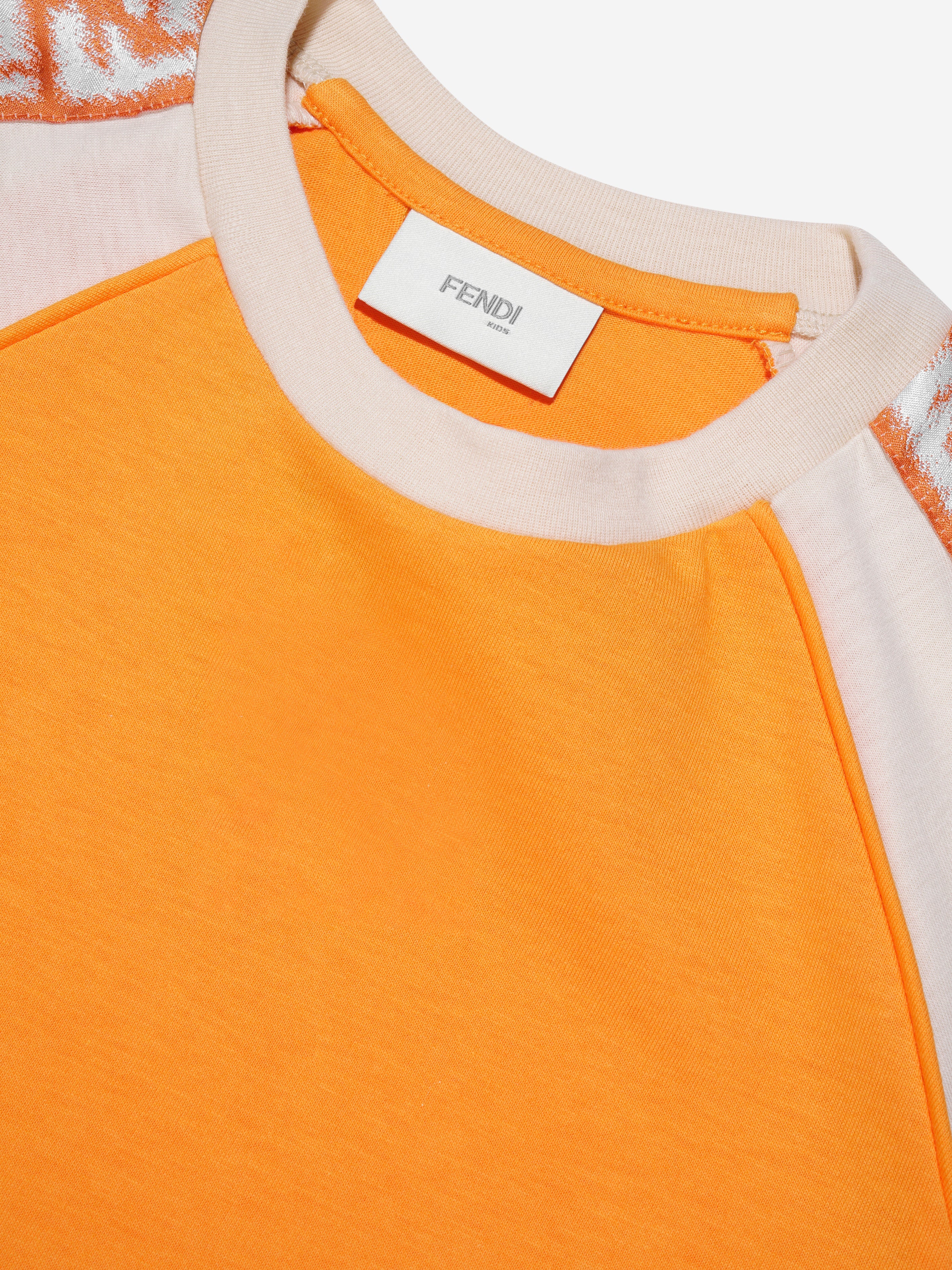 Boys FF Logo T-Shirt in Orange