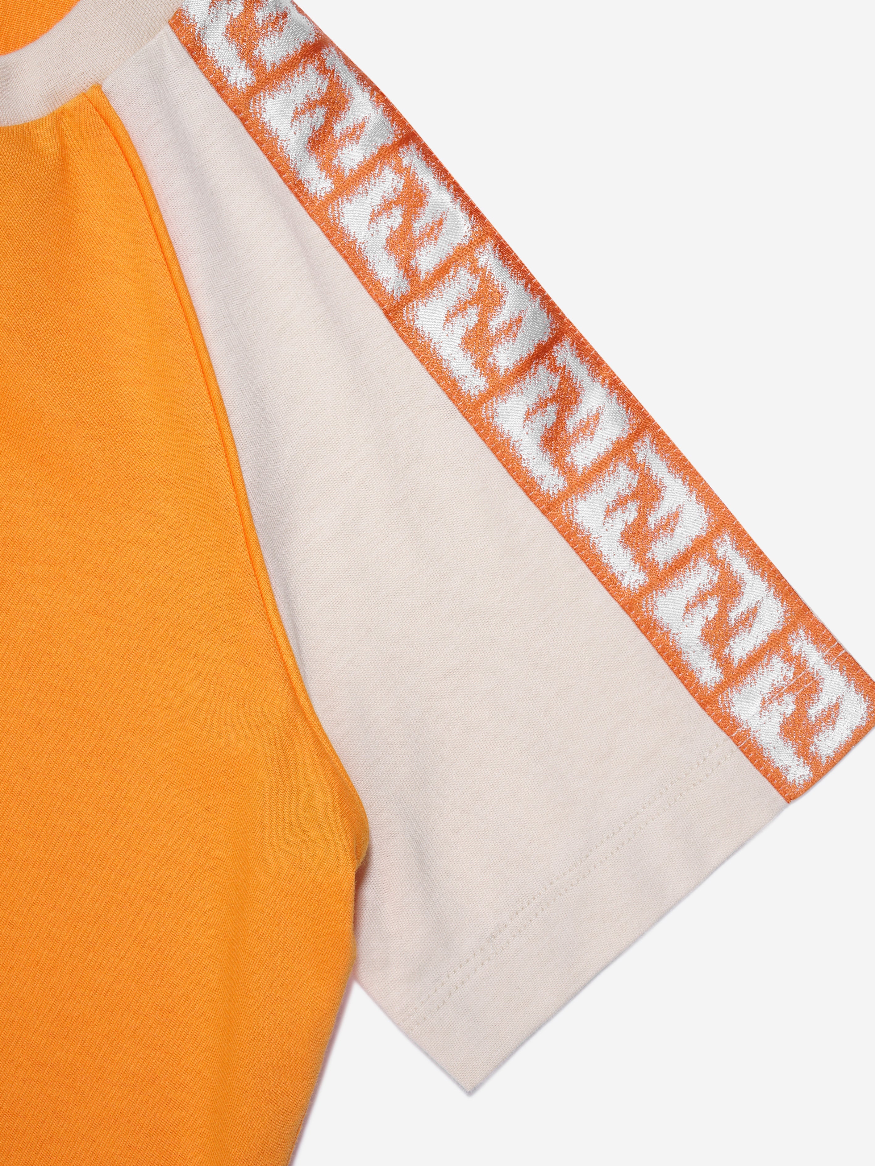 Boys FF Logo T-Shirt in Orange