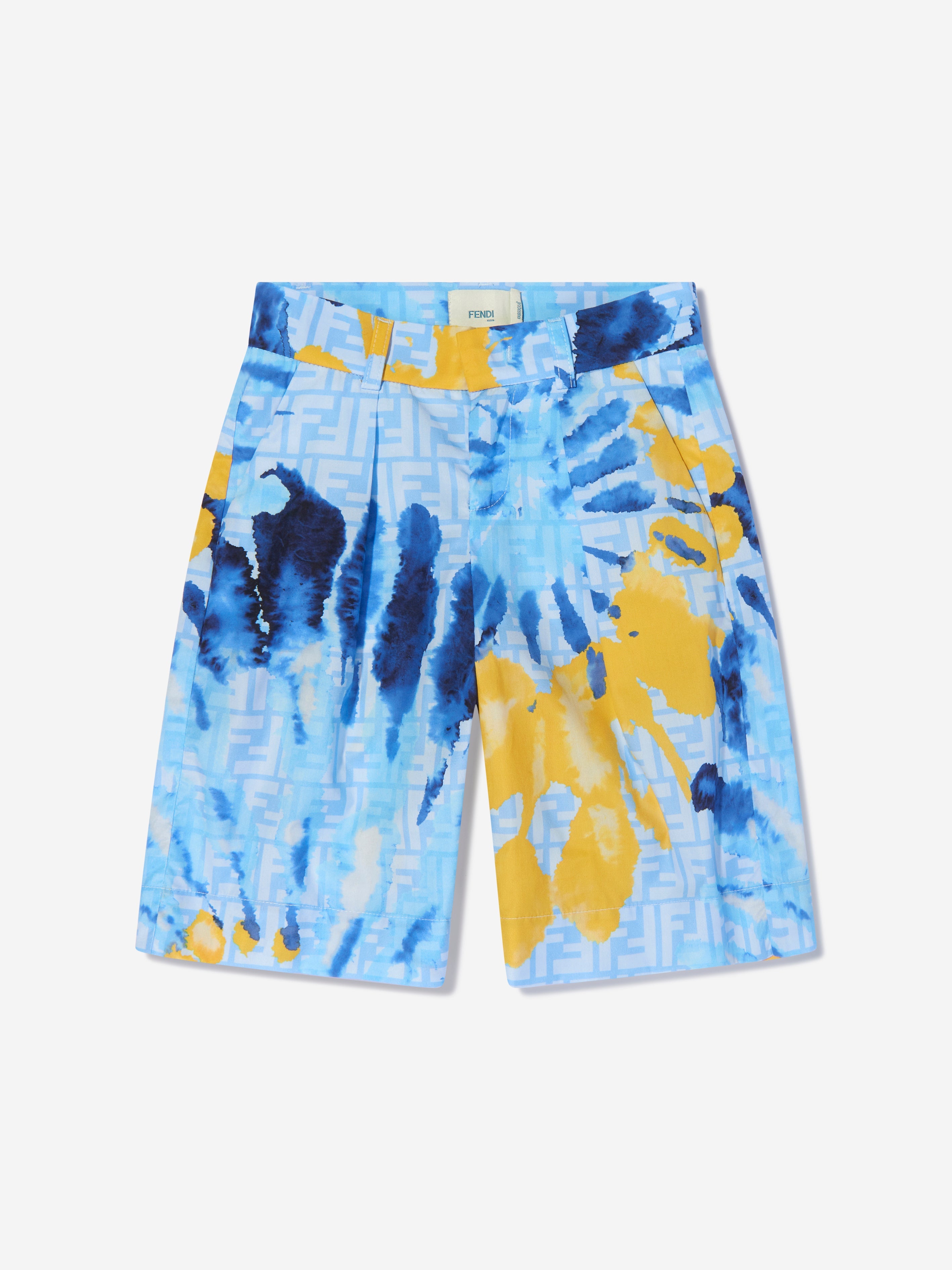 Boys Tie Dye Shorts in Blue