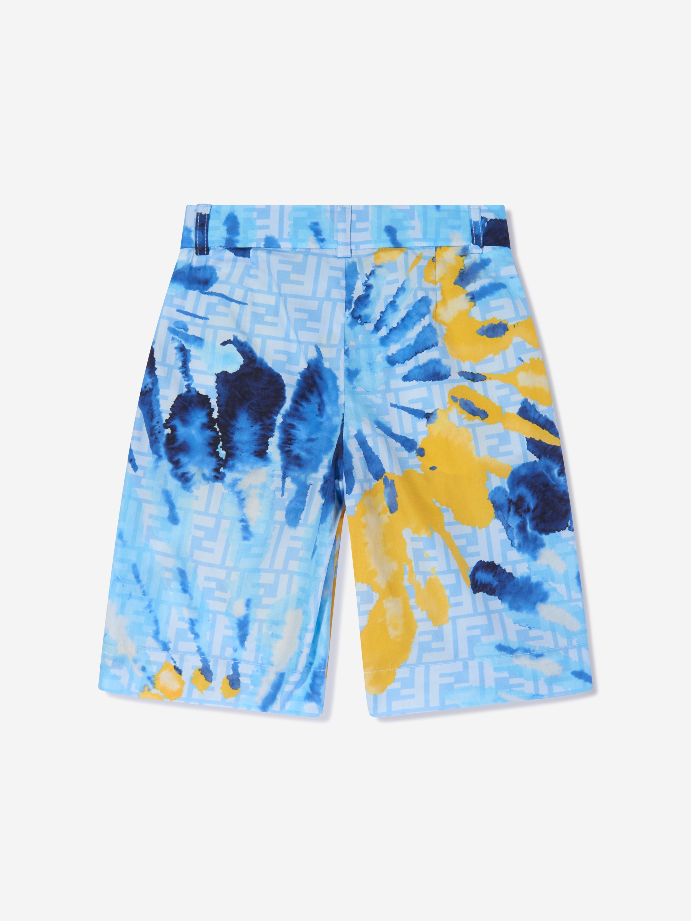 Boys Tie Dye Shorts in Blue
