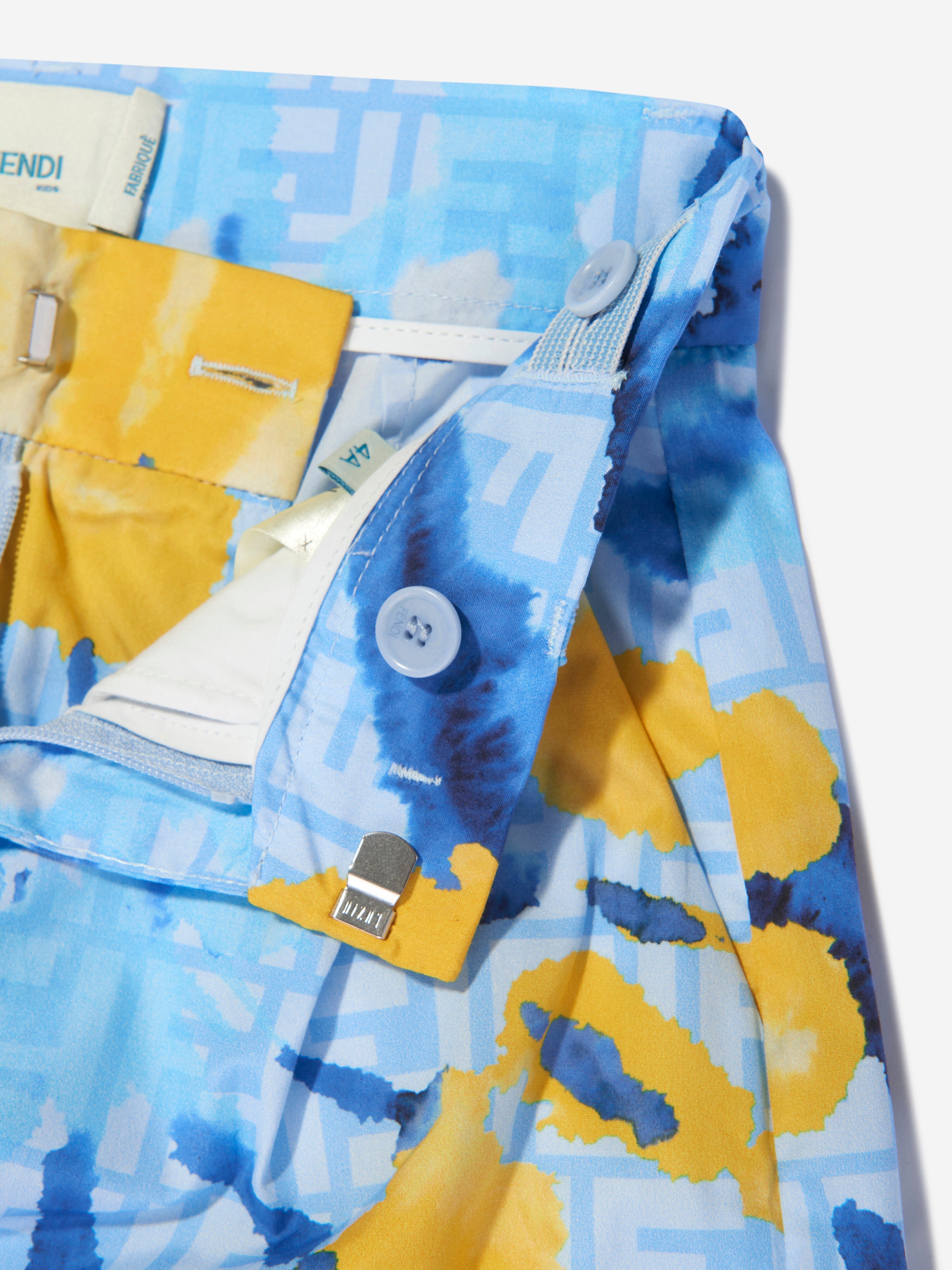 Boys Tie Dye Shorts in Blue