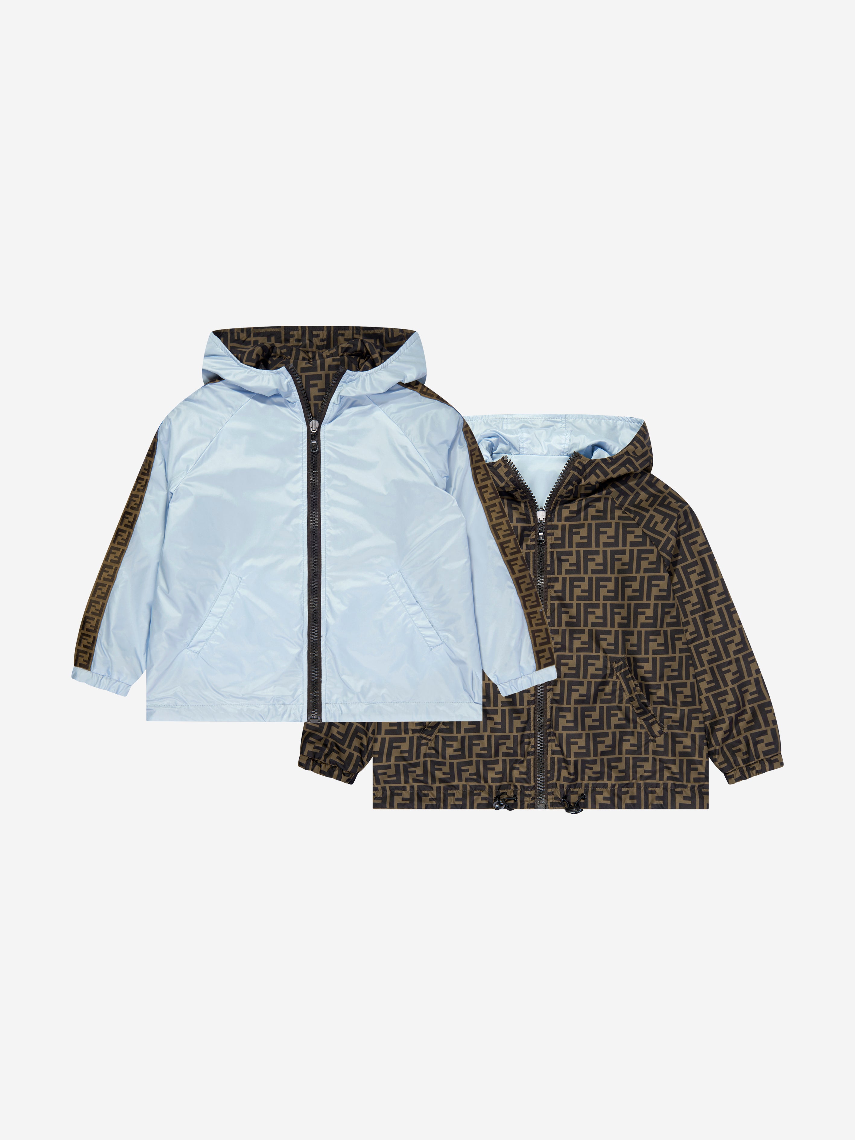 Kids FF Logo Reversible Windbreaker in Blue