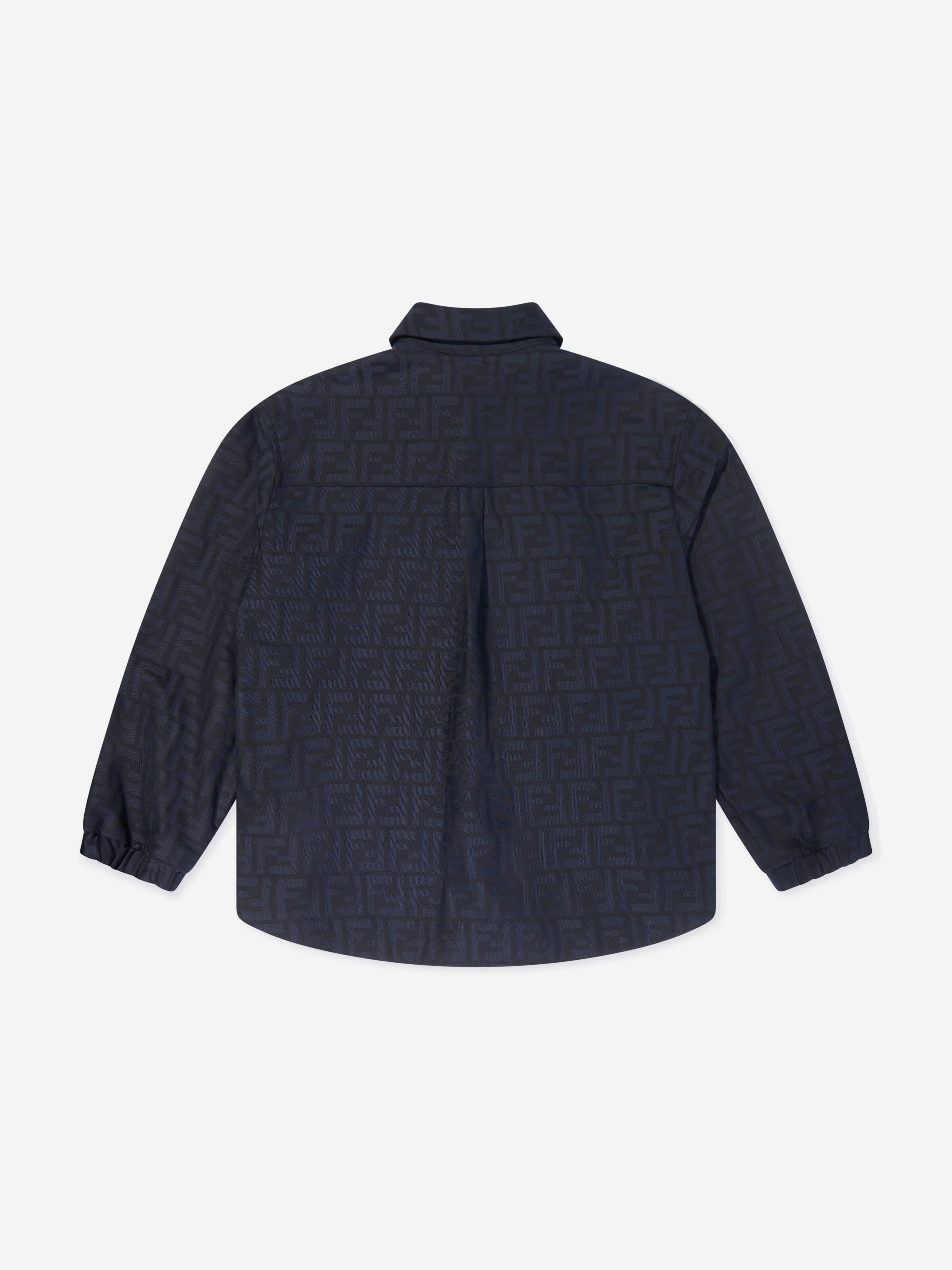 Kids FF Jacquard Shirt in Navy
