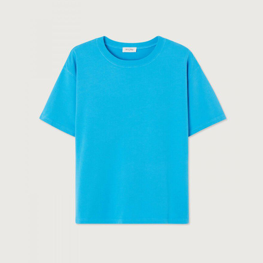 Women Blue Cotton T-Shirt