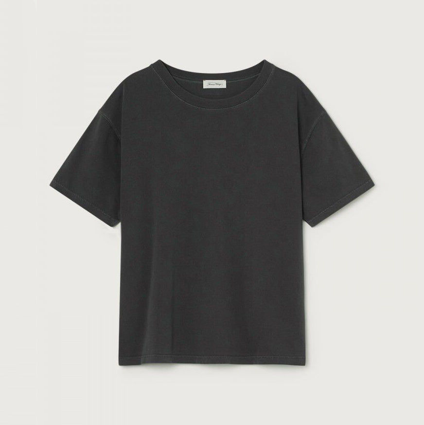 Girls Black Cotton T-Shirt