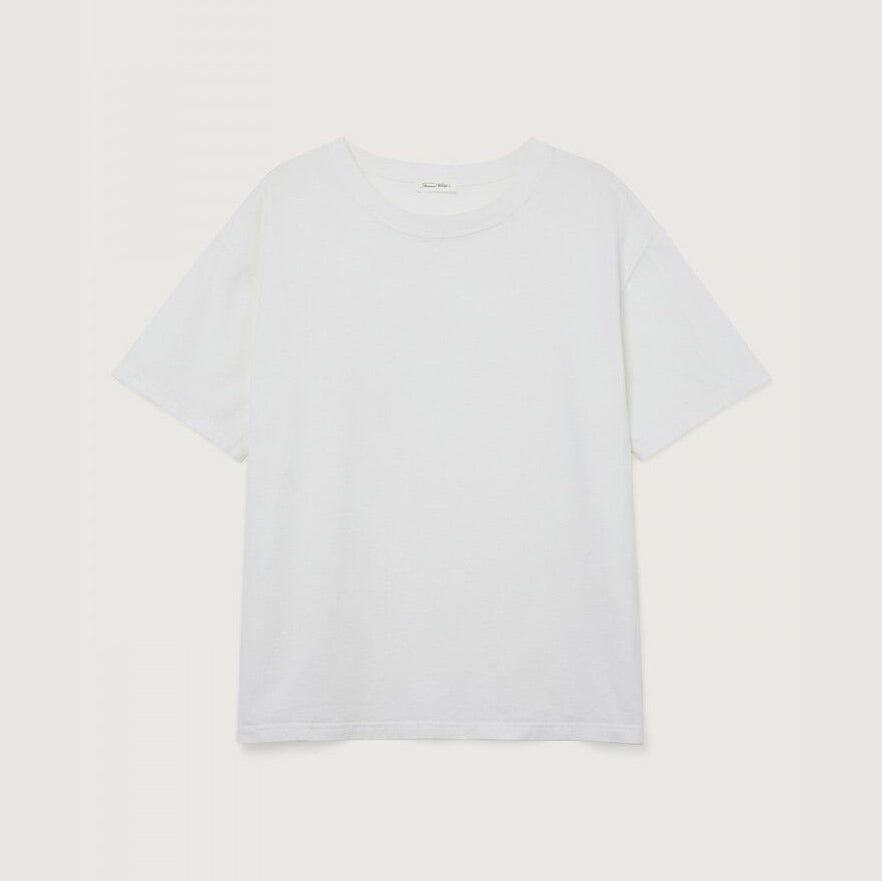 Women White Cotton T-Shirt