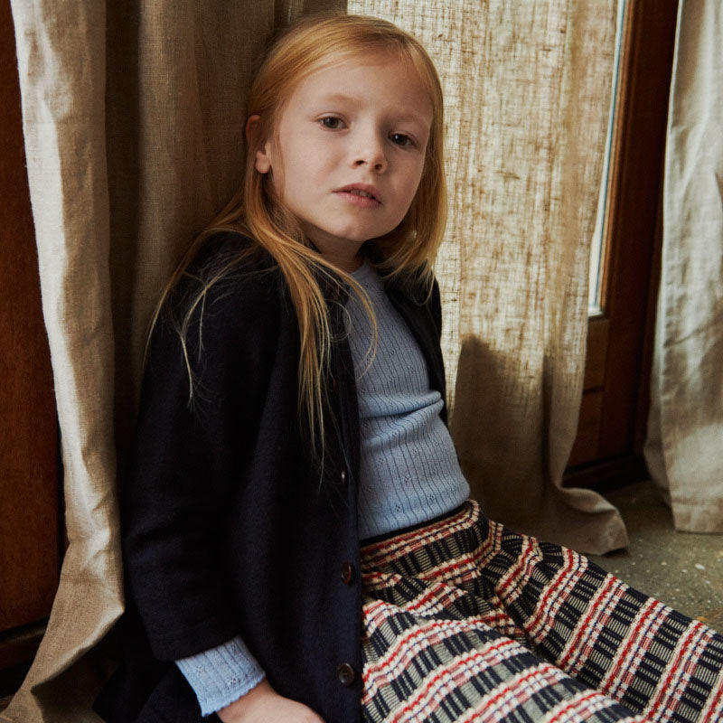Boys & Girls Dark Navy Wool Coat