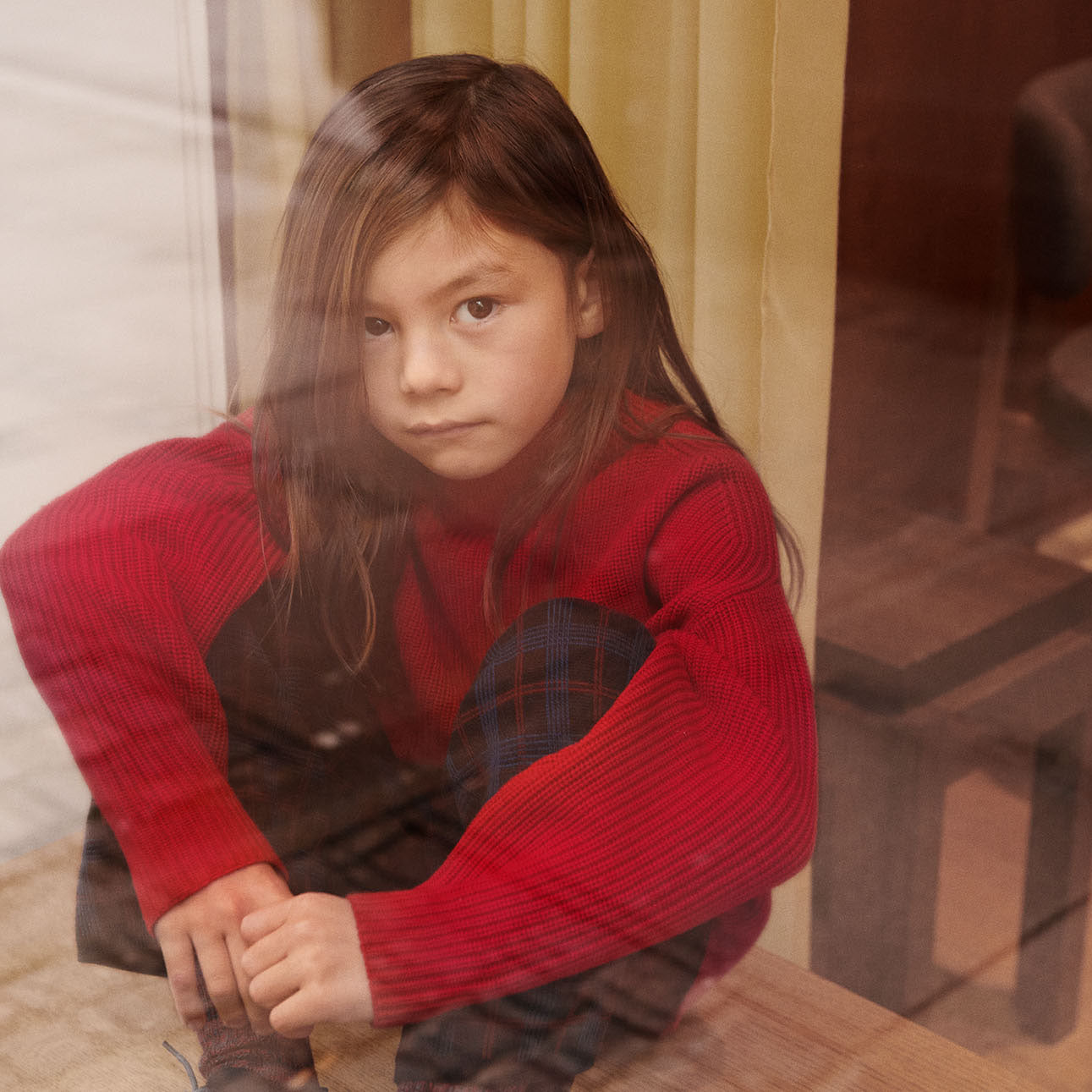 Boys & Girls Red Wool Sweater