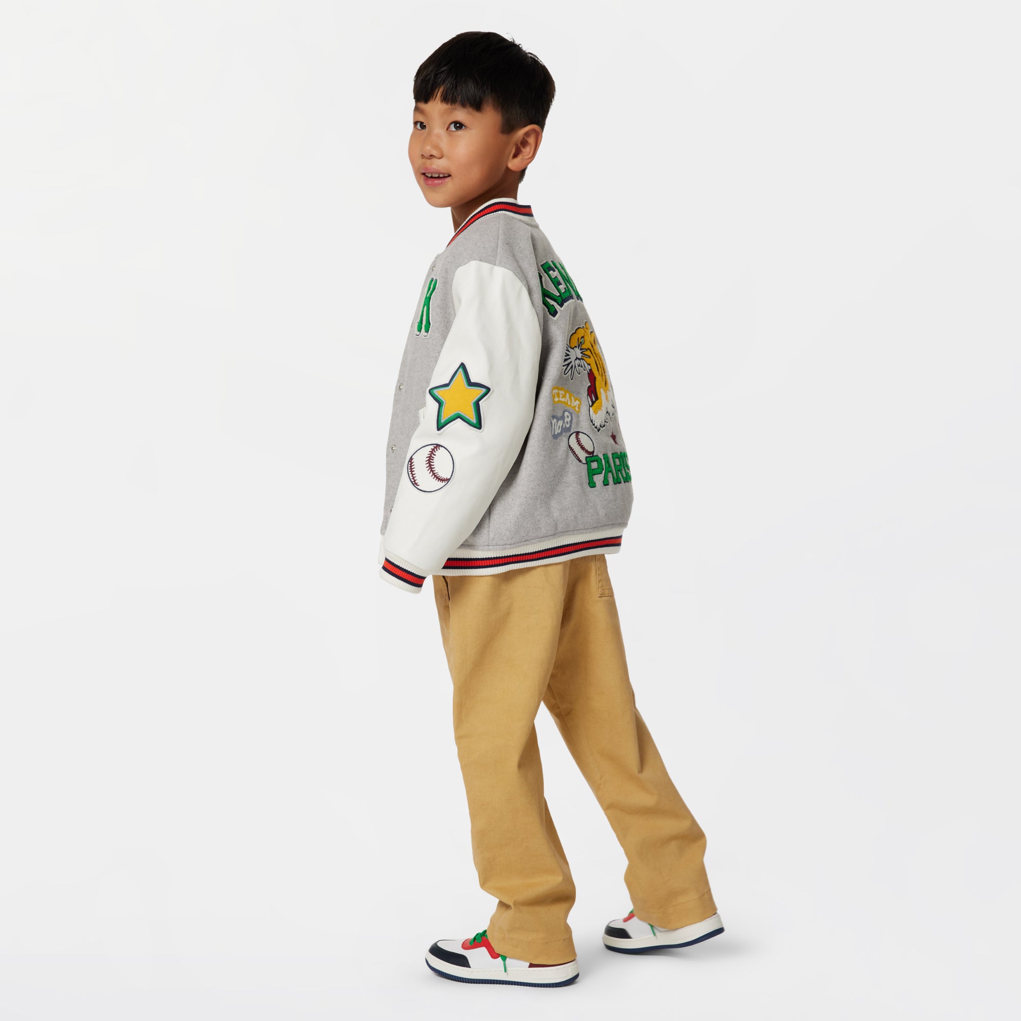 Boys Grey Padded Jacket