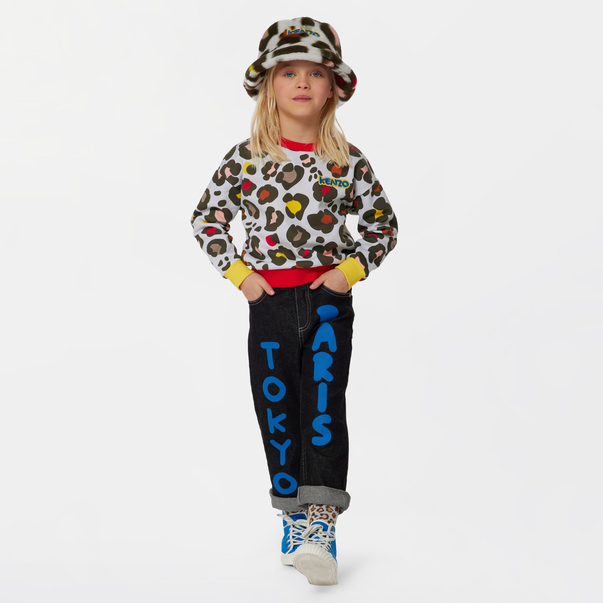 Boys & Girls Black Denim Trousers