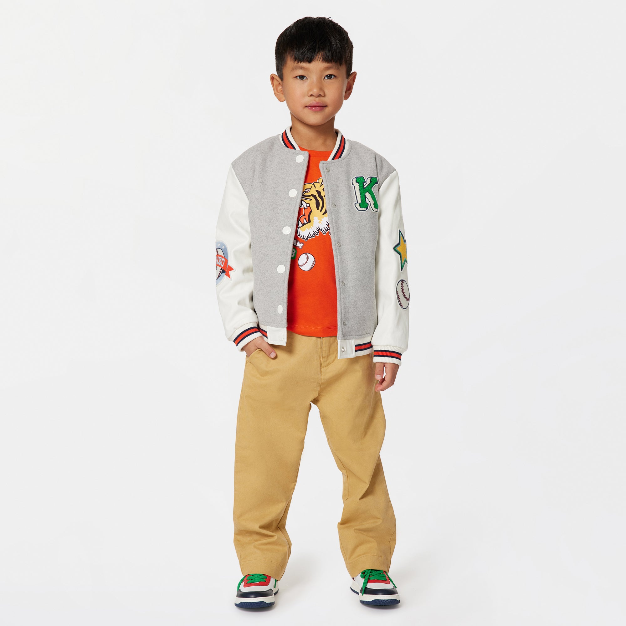 Boys Grey Padded Jacket