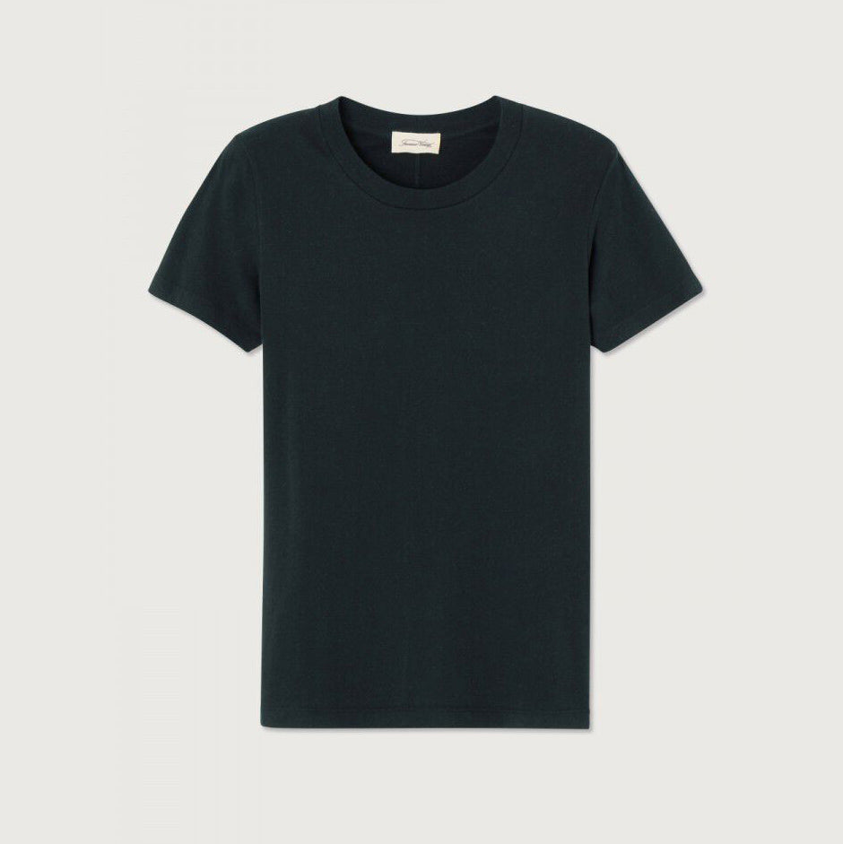 Women Black Cotton T-Shirt