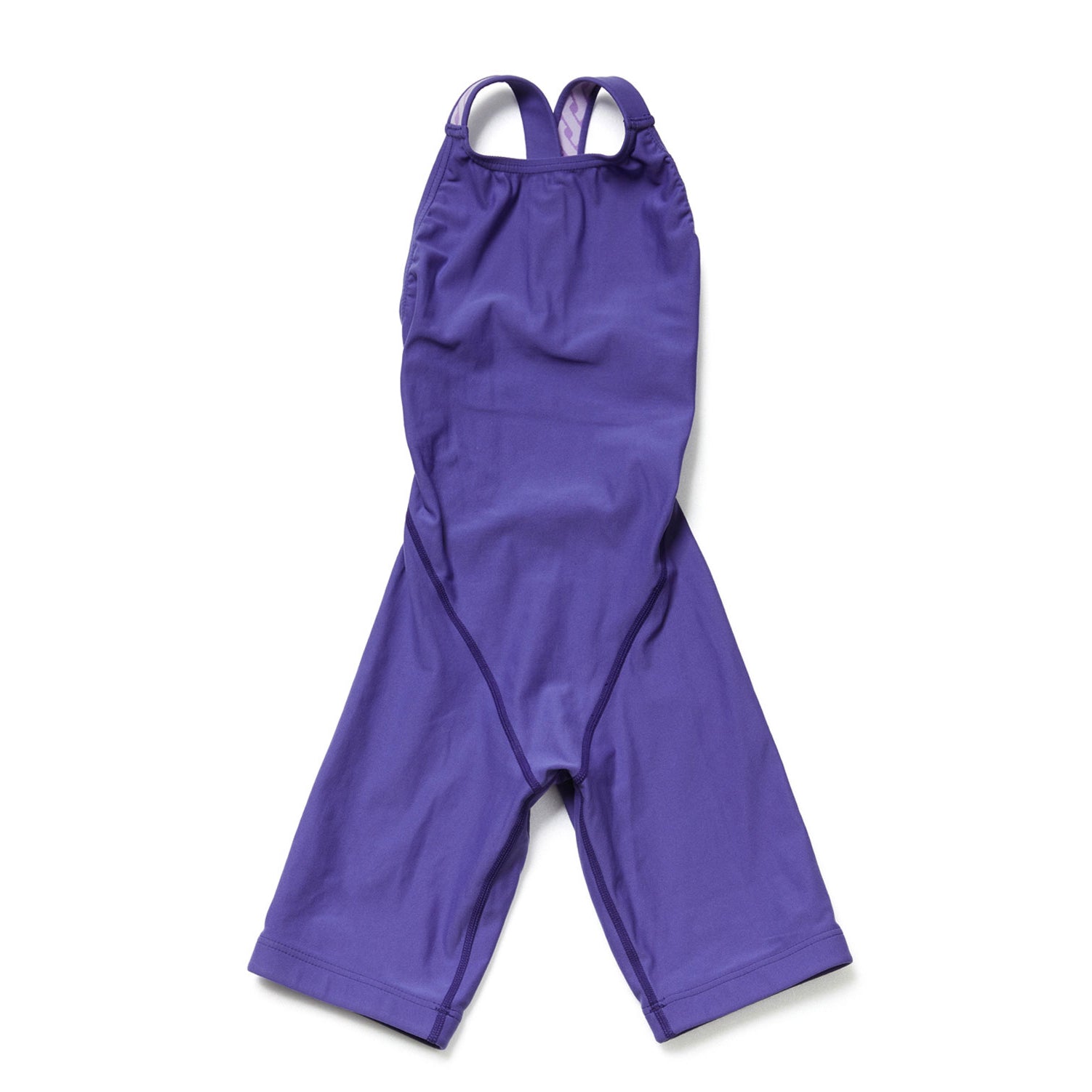 Girls Purple Cropped Professional Swimsuit