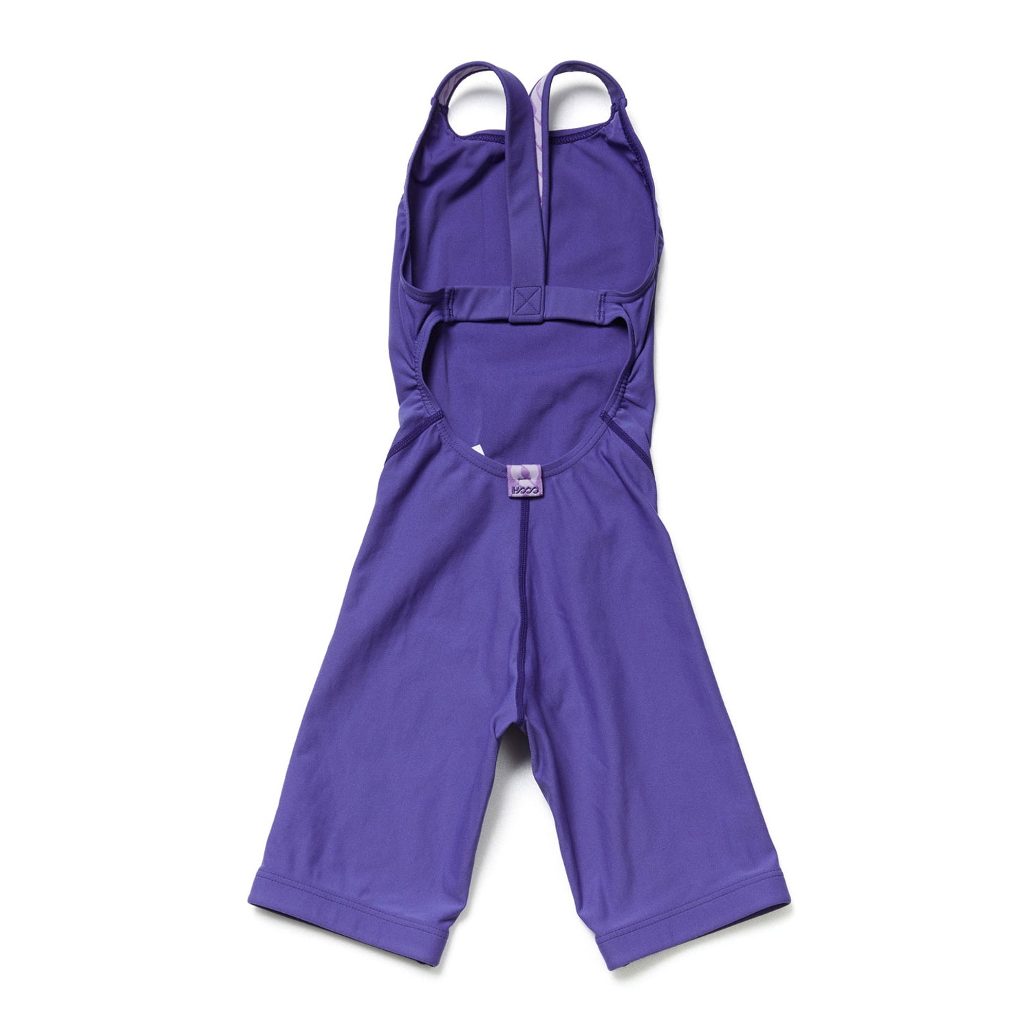 Girls Purple Cropped Professional Swimsuit