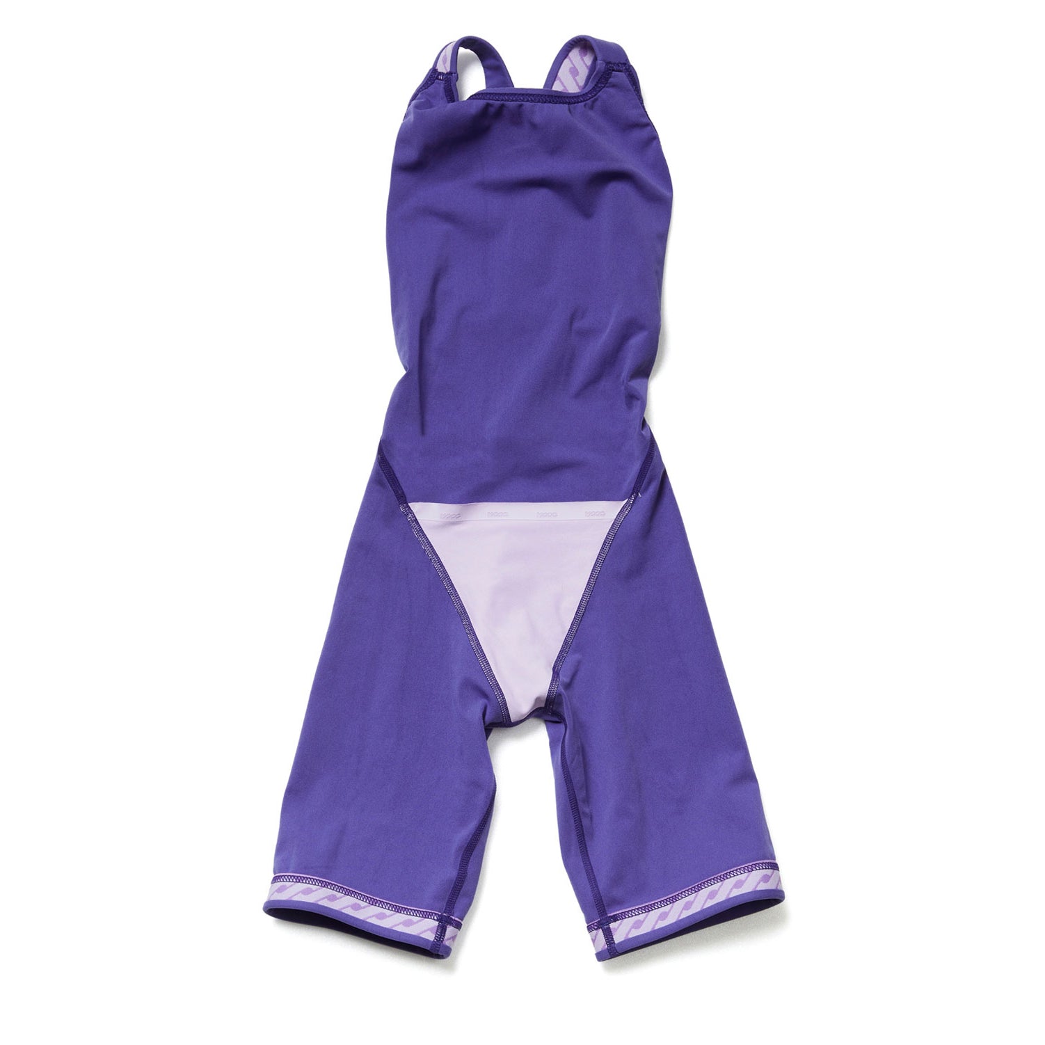 Girls Purple Cropped Professional Swimsuit