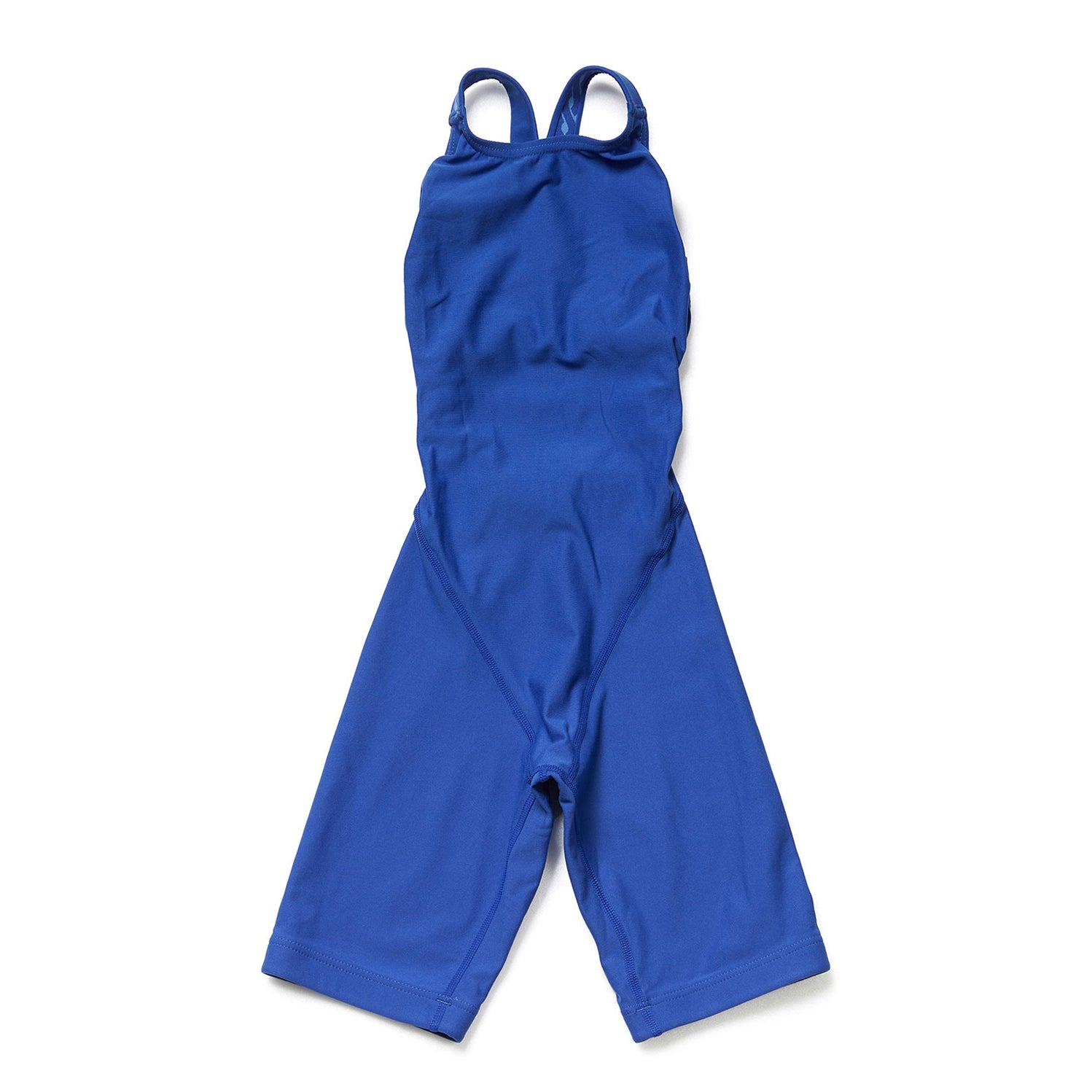 Girls Blue Cropped Professional Swimsuit