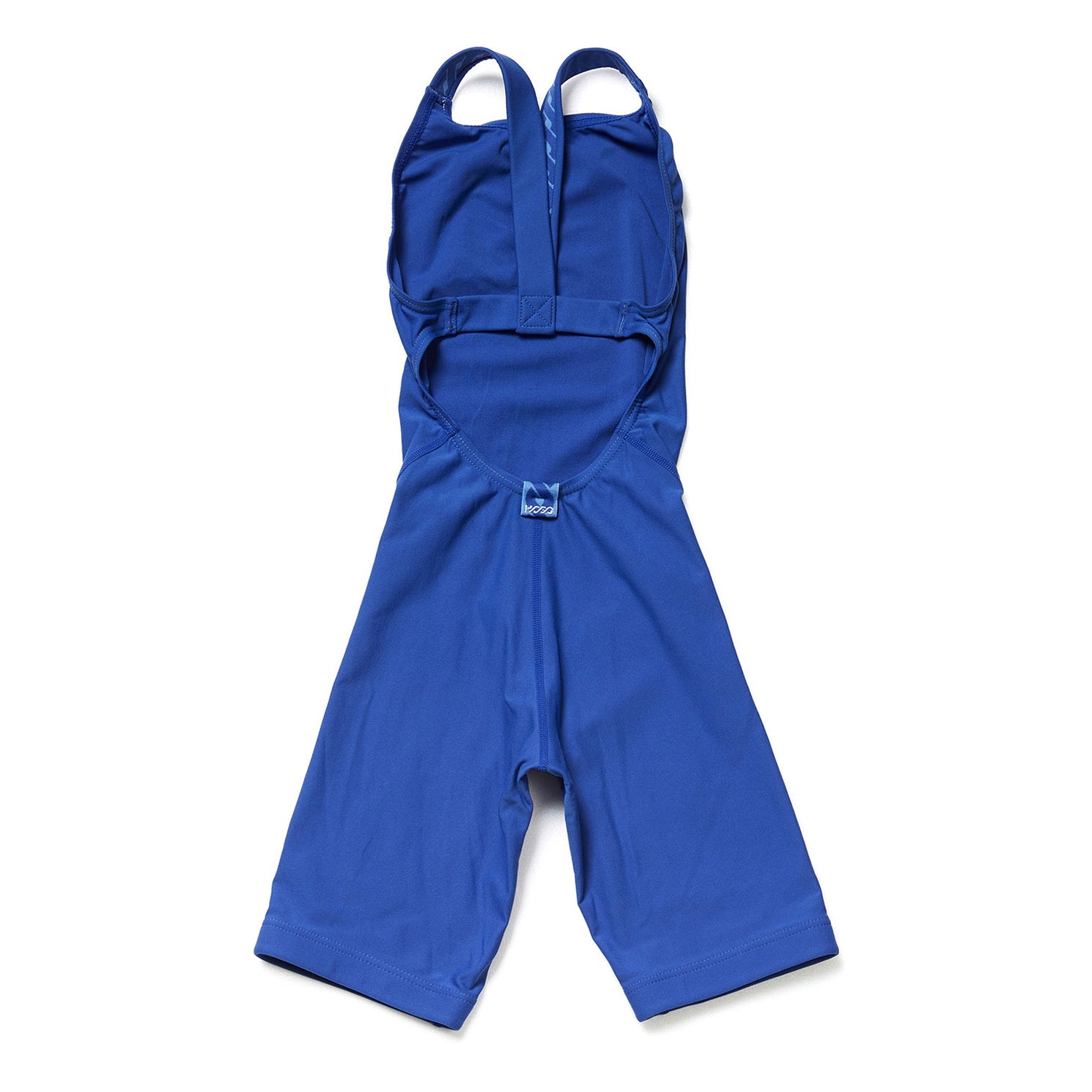 Girls Blue Cropped Professional Swimsuit