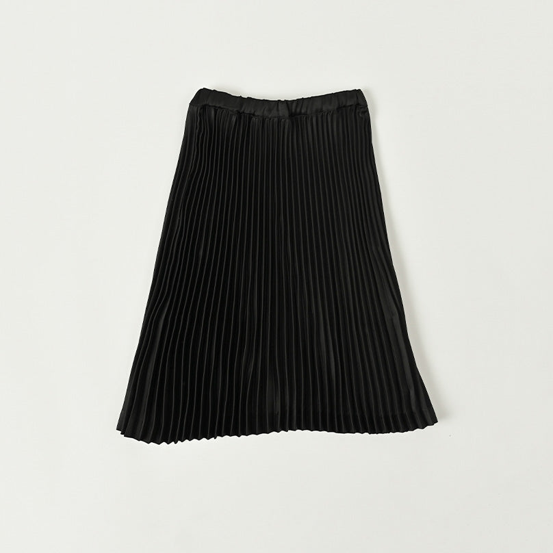 Girls Black Pleated Skirt