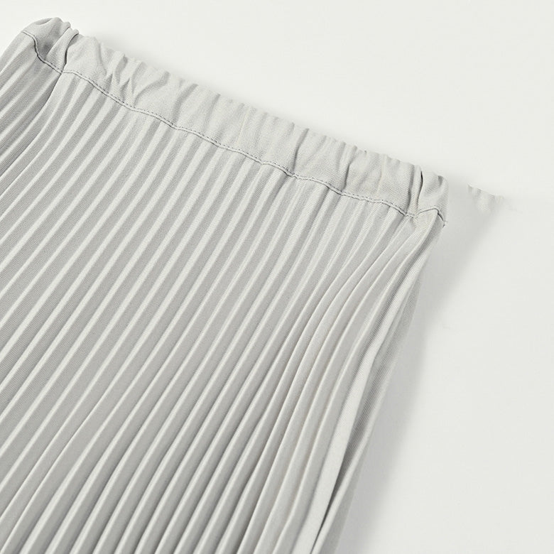 Girls Grey Pleated Skirt