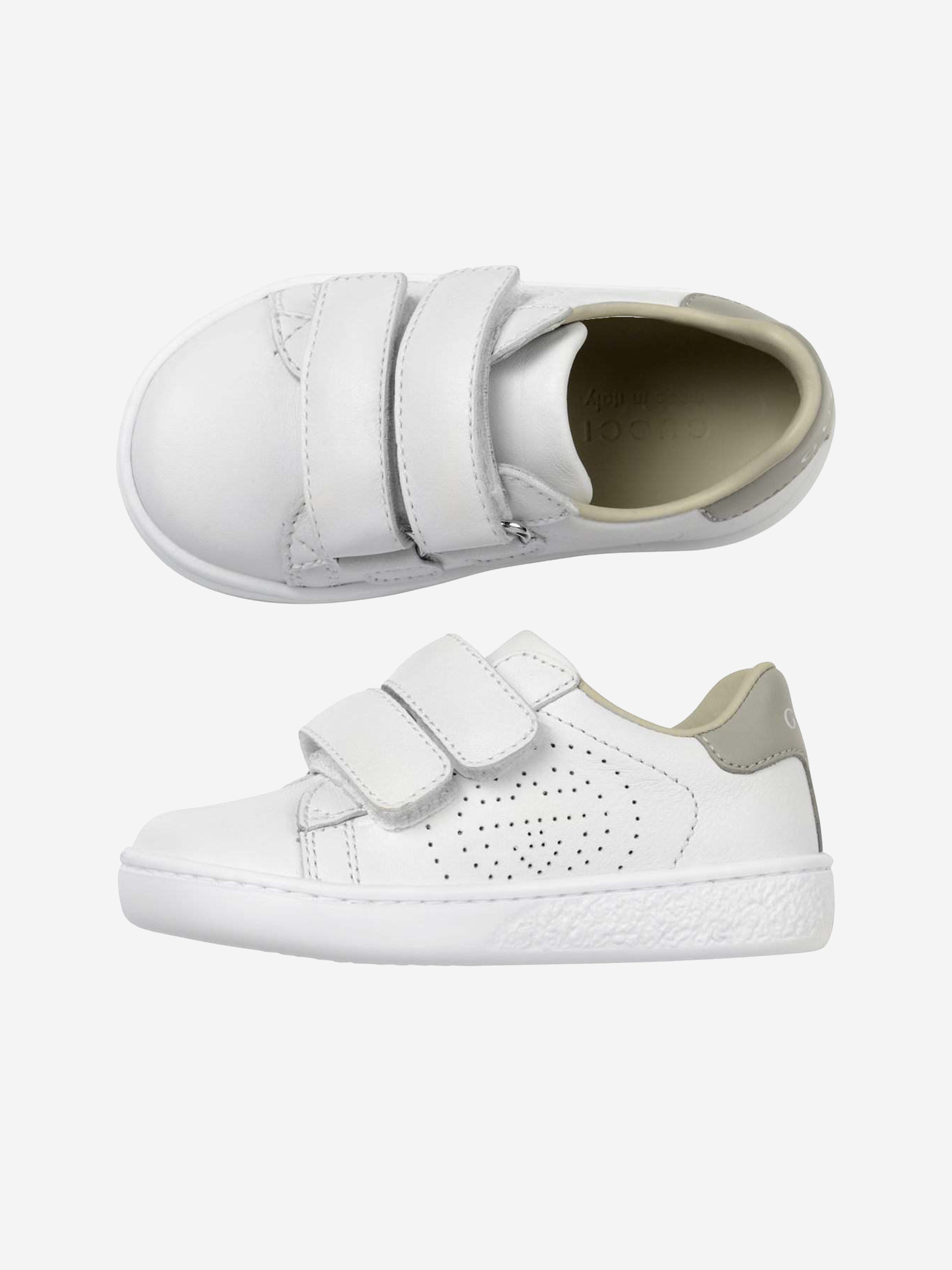 GUCCI Leather New Ace Velcro Trainers