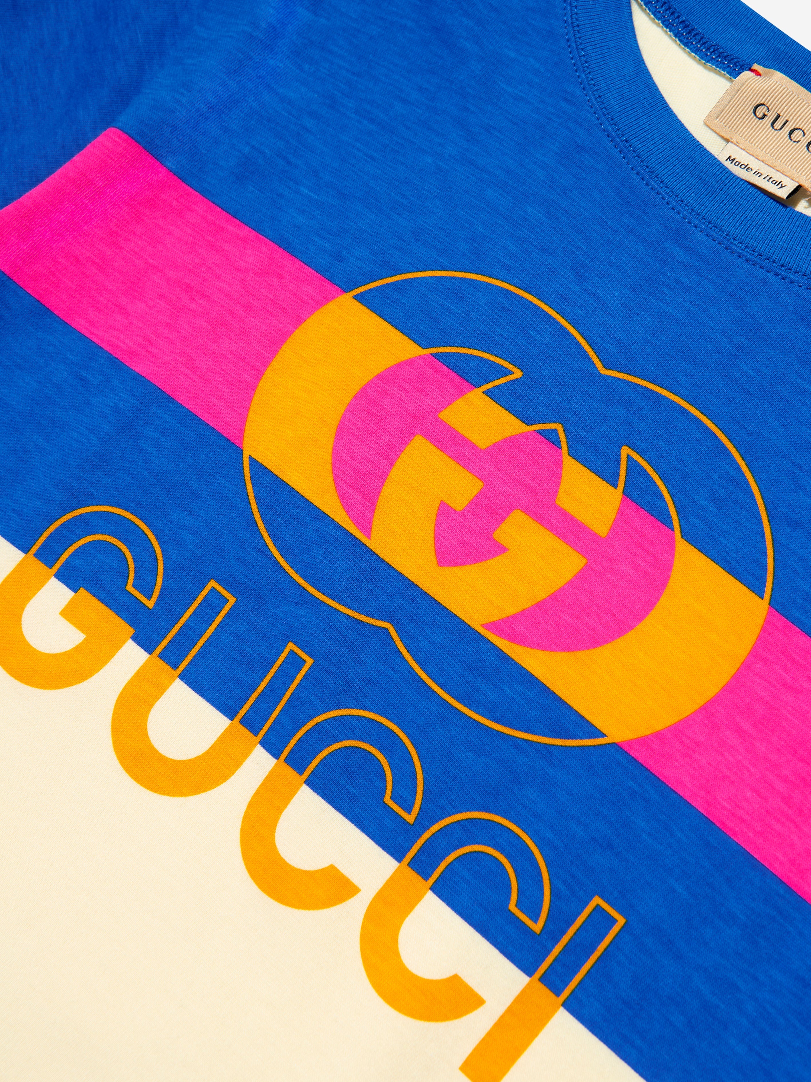 Kids Logo Print T-Shirt in Blue