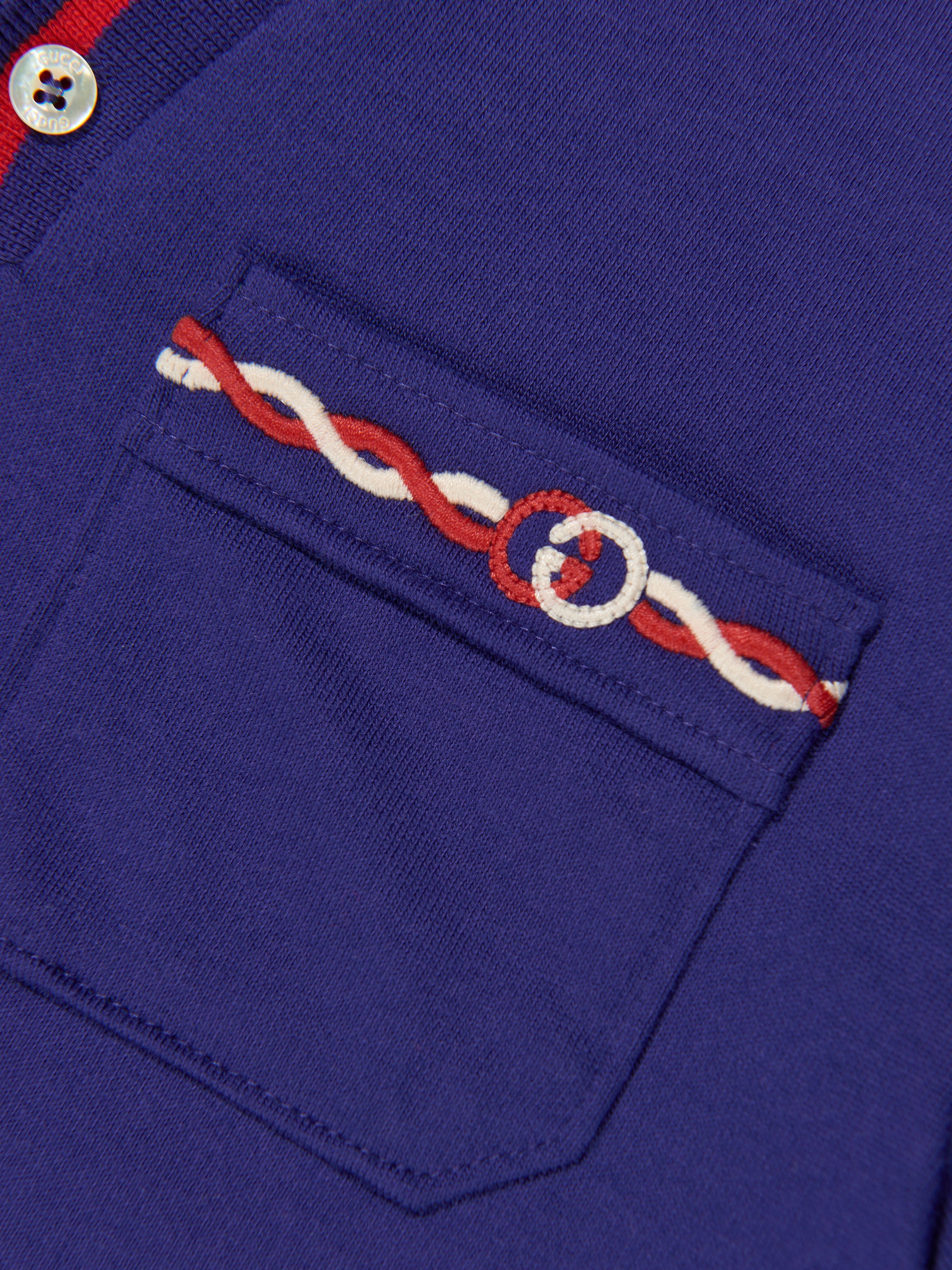 Boys Pocket Polo Shirt in Navy