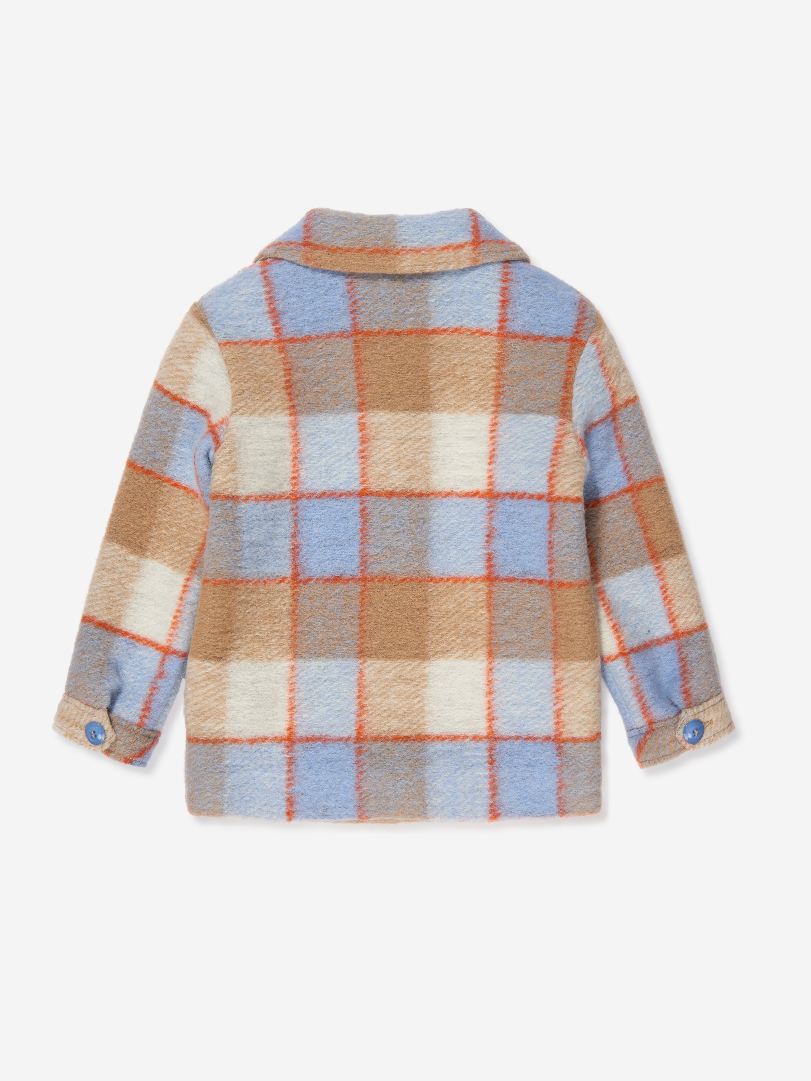 Baby Boys Checked Jacket in Blue