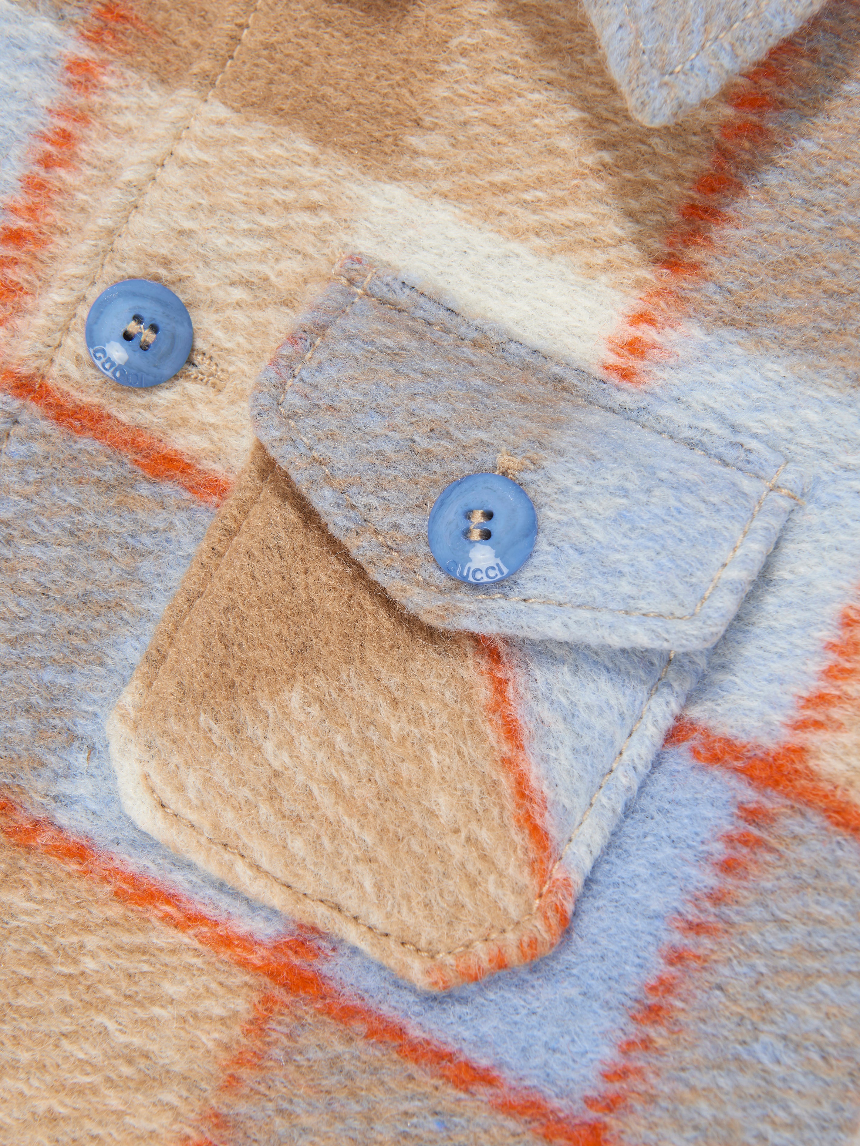 Baby Boys Checked Jacket in Blue