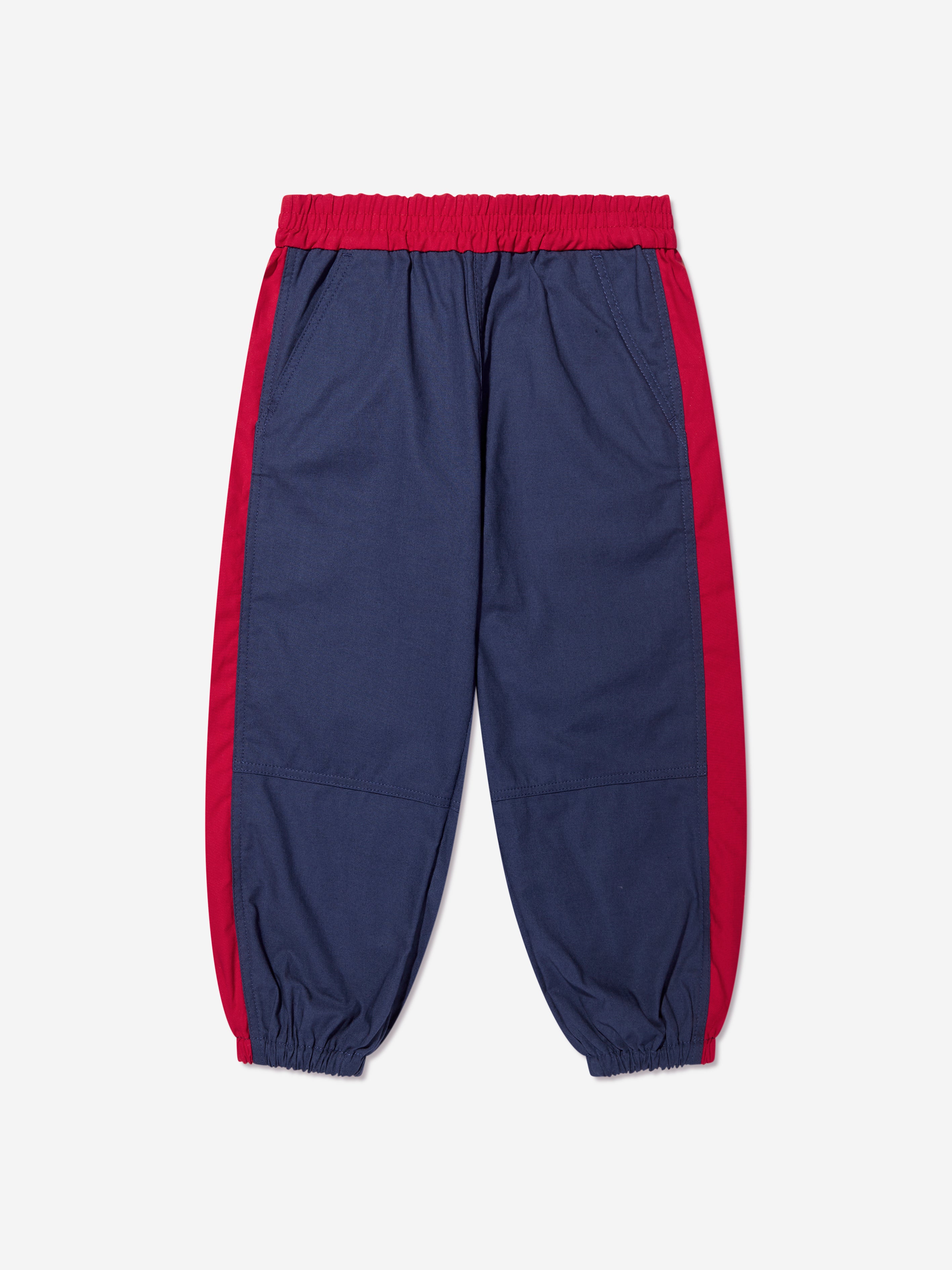 Kids Branded Joggers in Navy