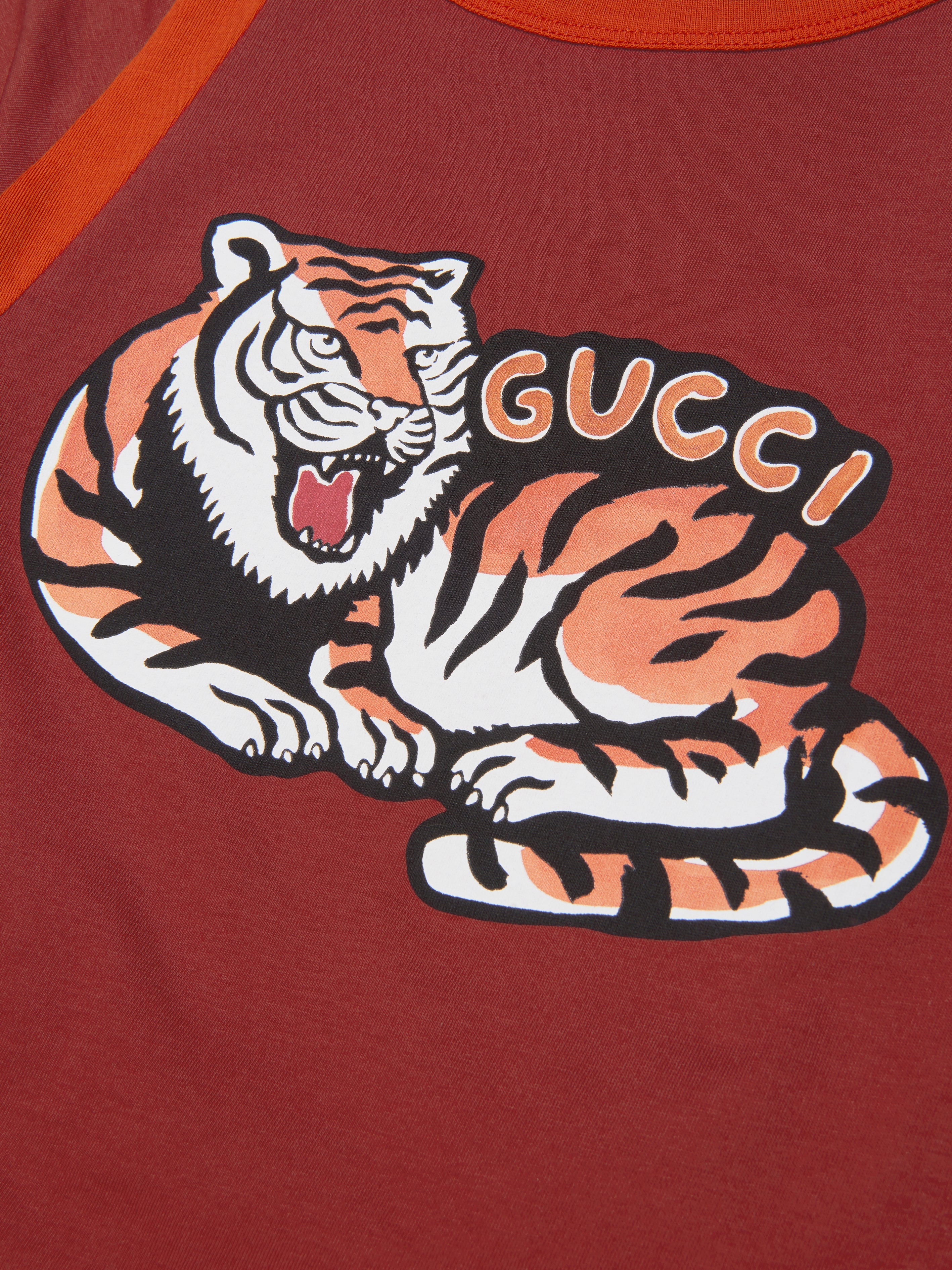 Boys Tiger T-Shirt in Red