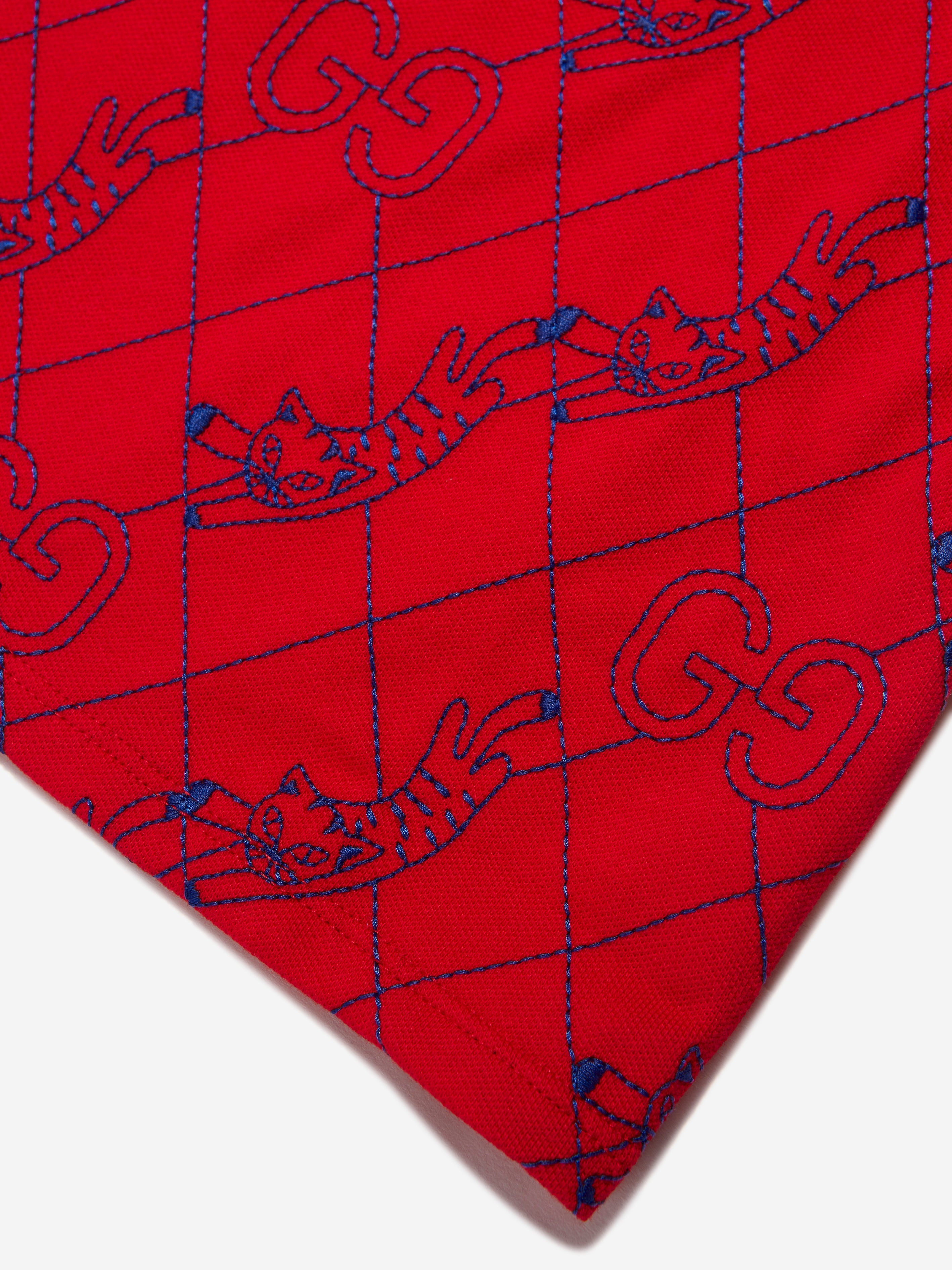 Boys Logo Polo Shirt in Red