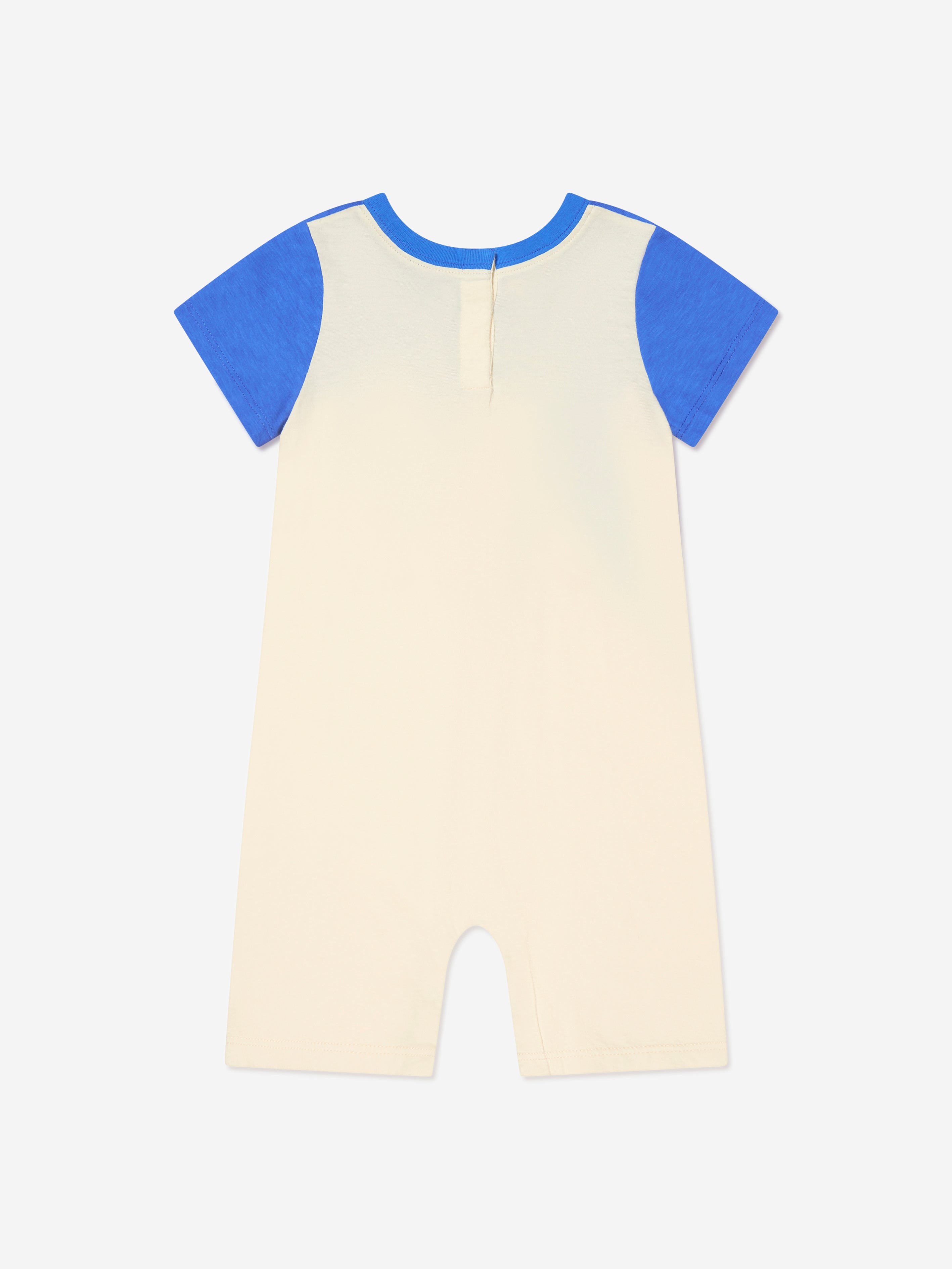 Baby Boys Logo Romper in Blue