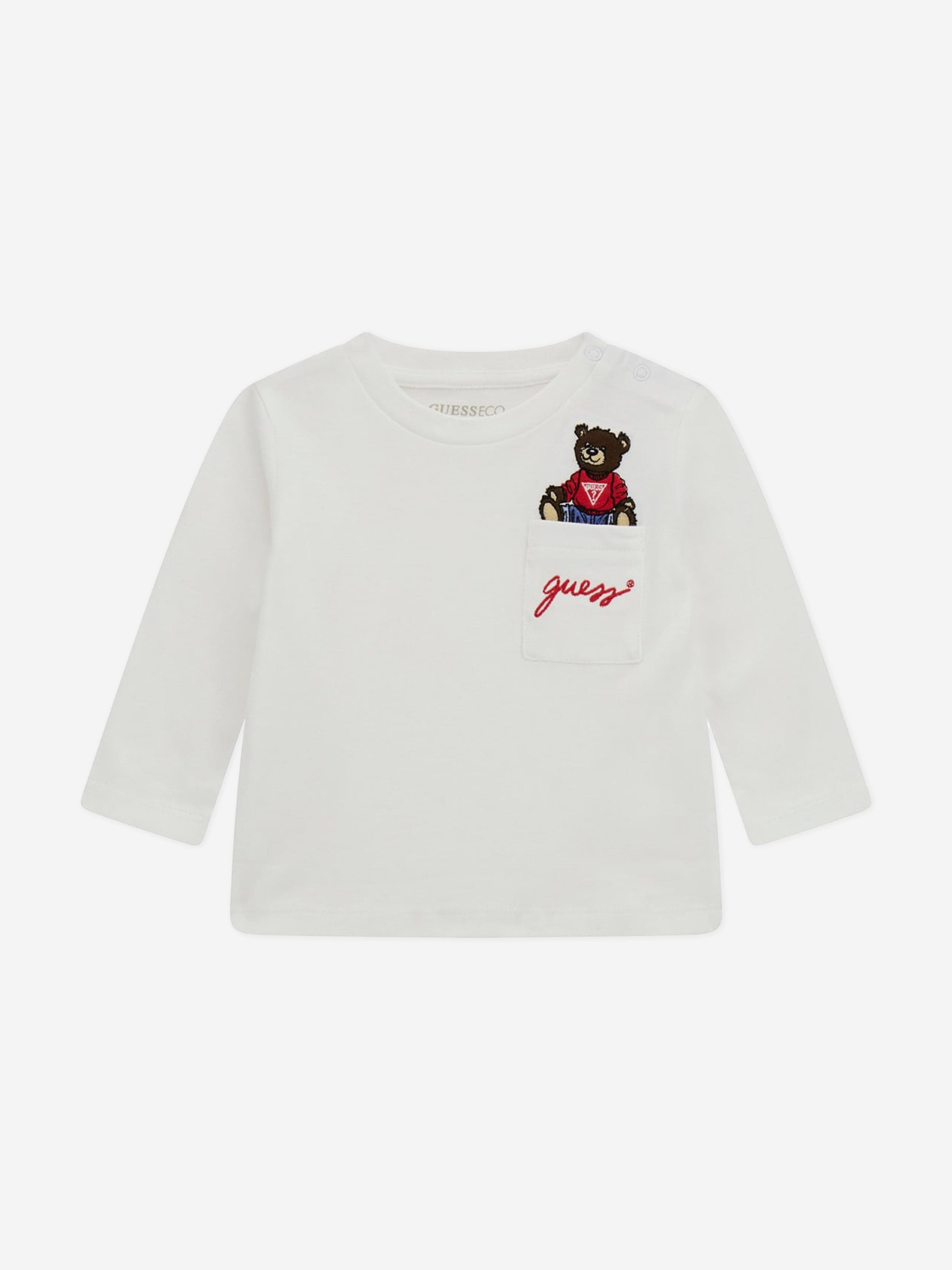Baby Boys Long Sleeve T-Shirt in White