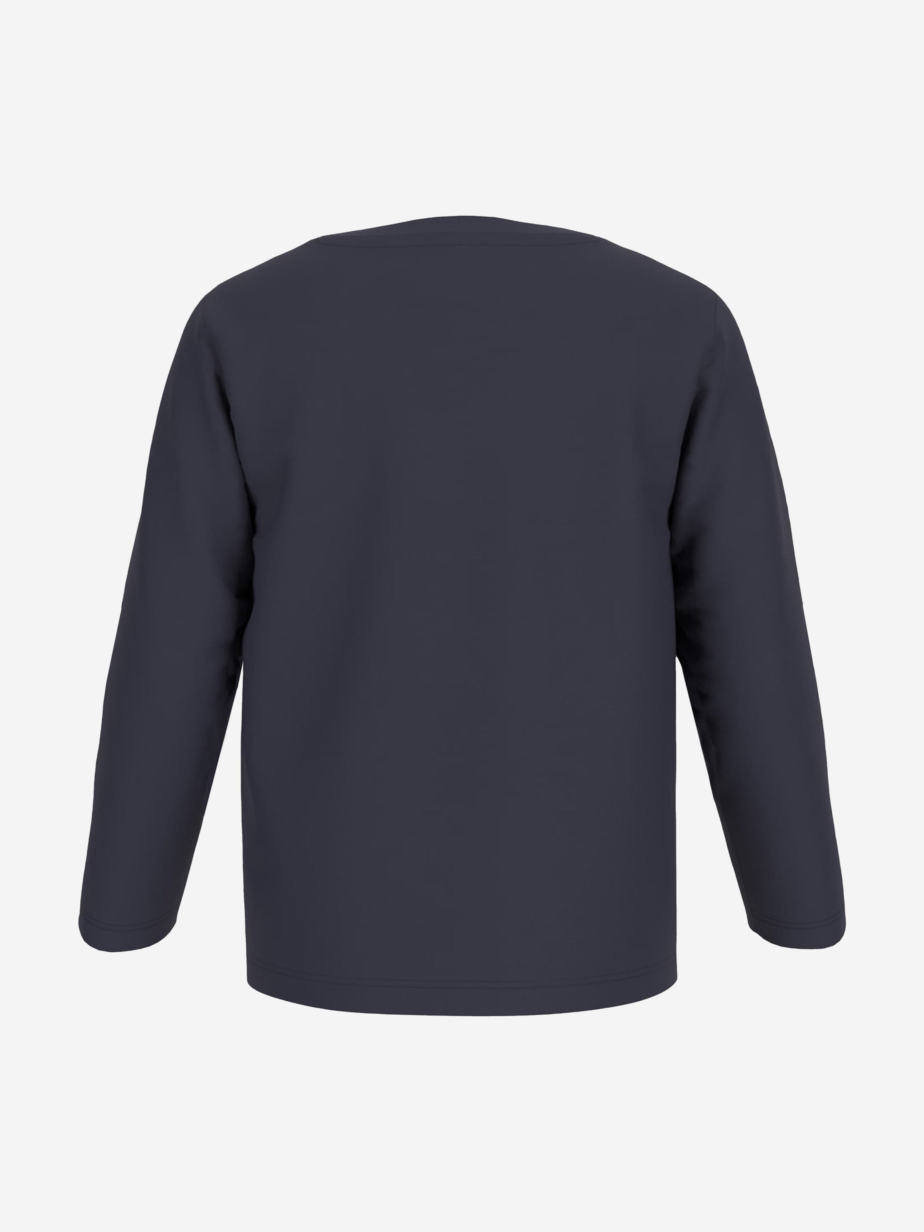 Boys Long Sleeve Bear Pocket T-Shirt in Navy