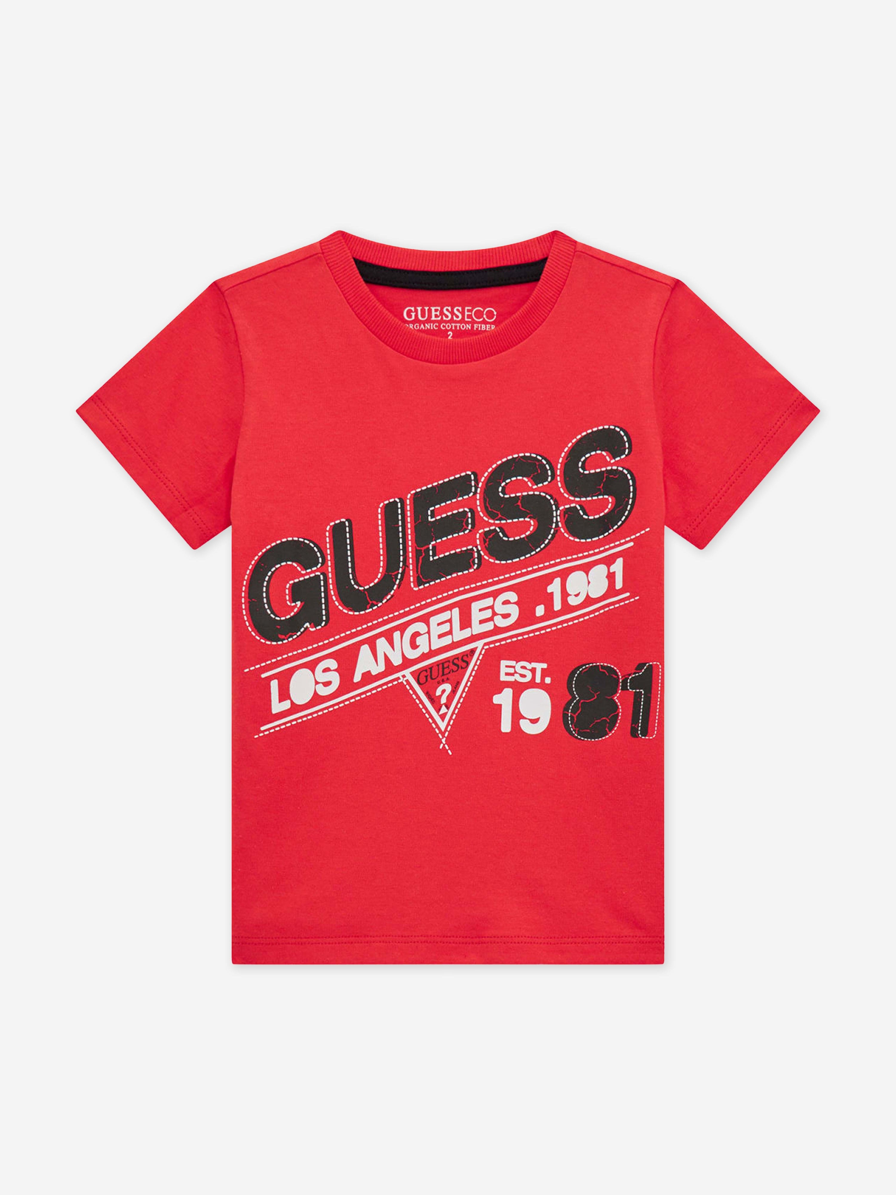 Boys Logo T-Shirt in Red