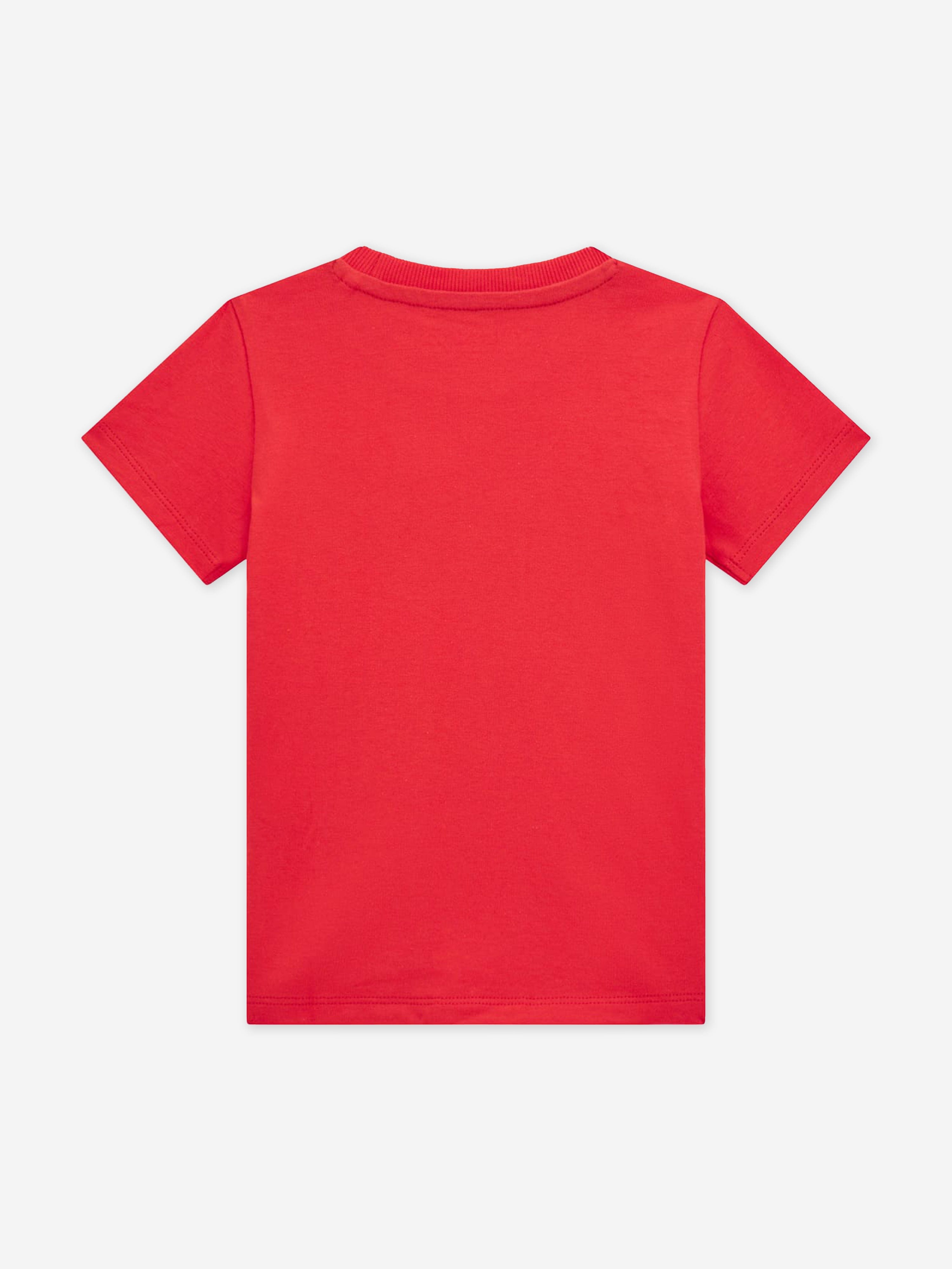 Boys Logo T-Shirt in Red