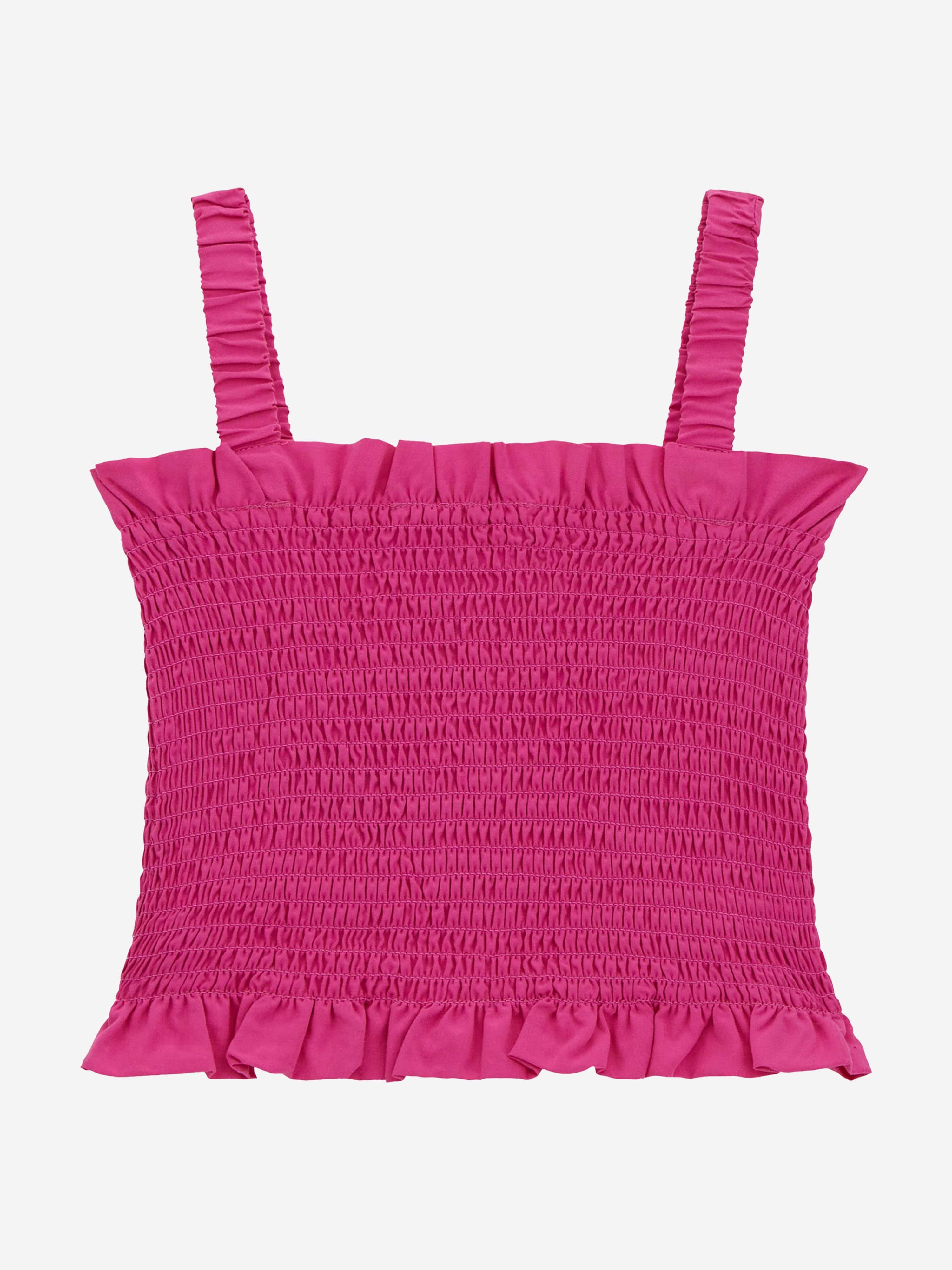 Girls Ruched Tank Top in Pink