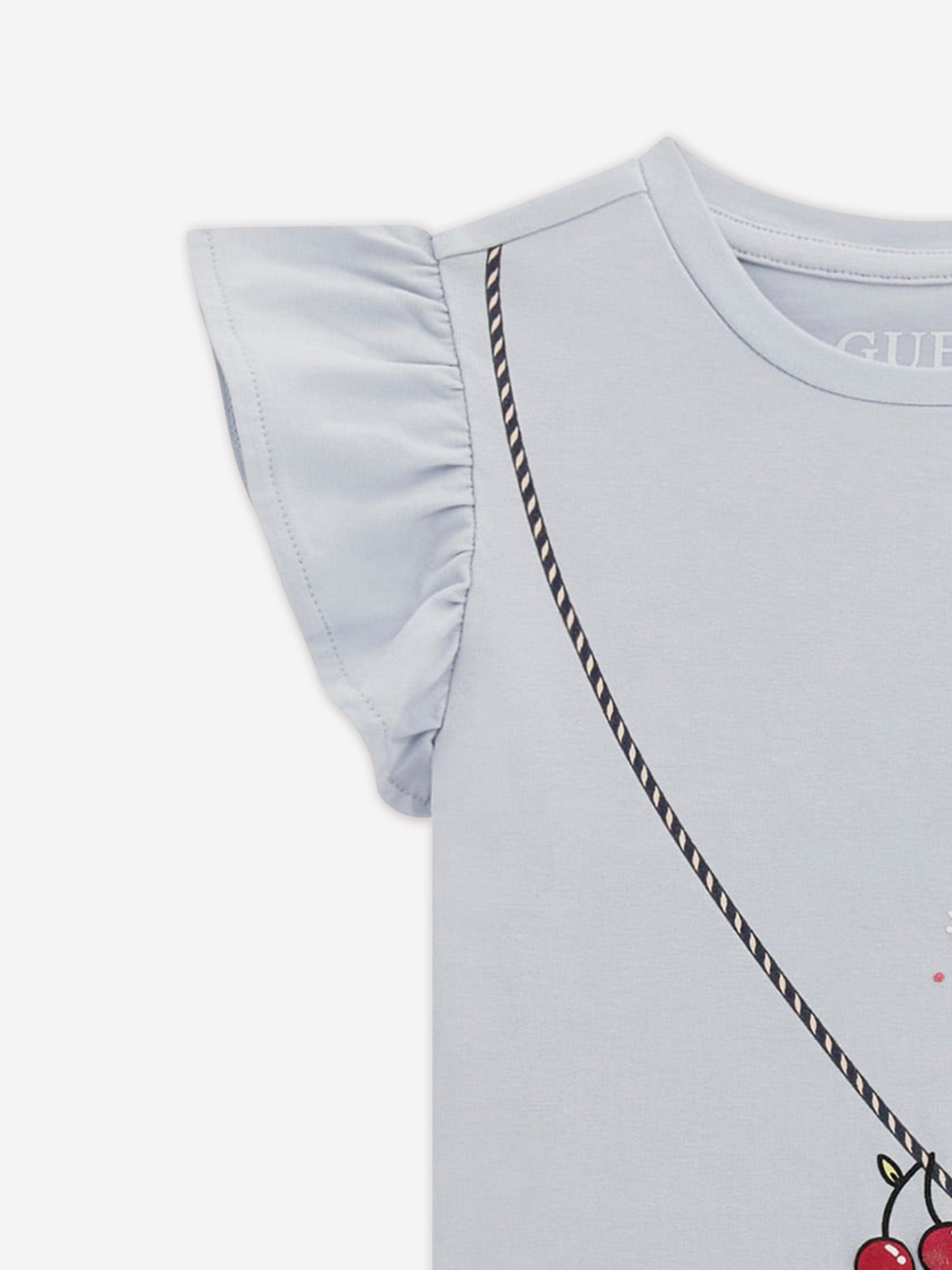 Girls Bag Print T-Shirt in Blue