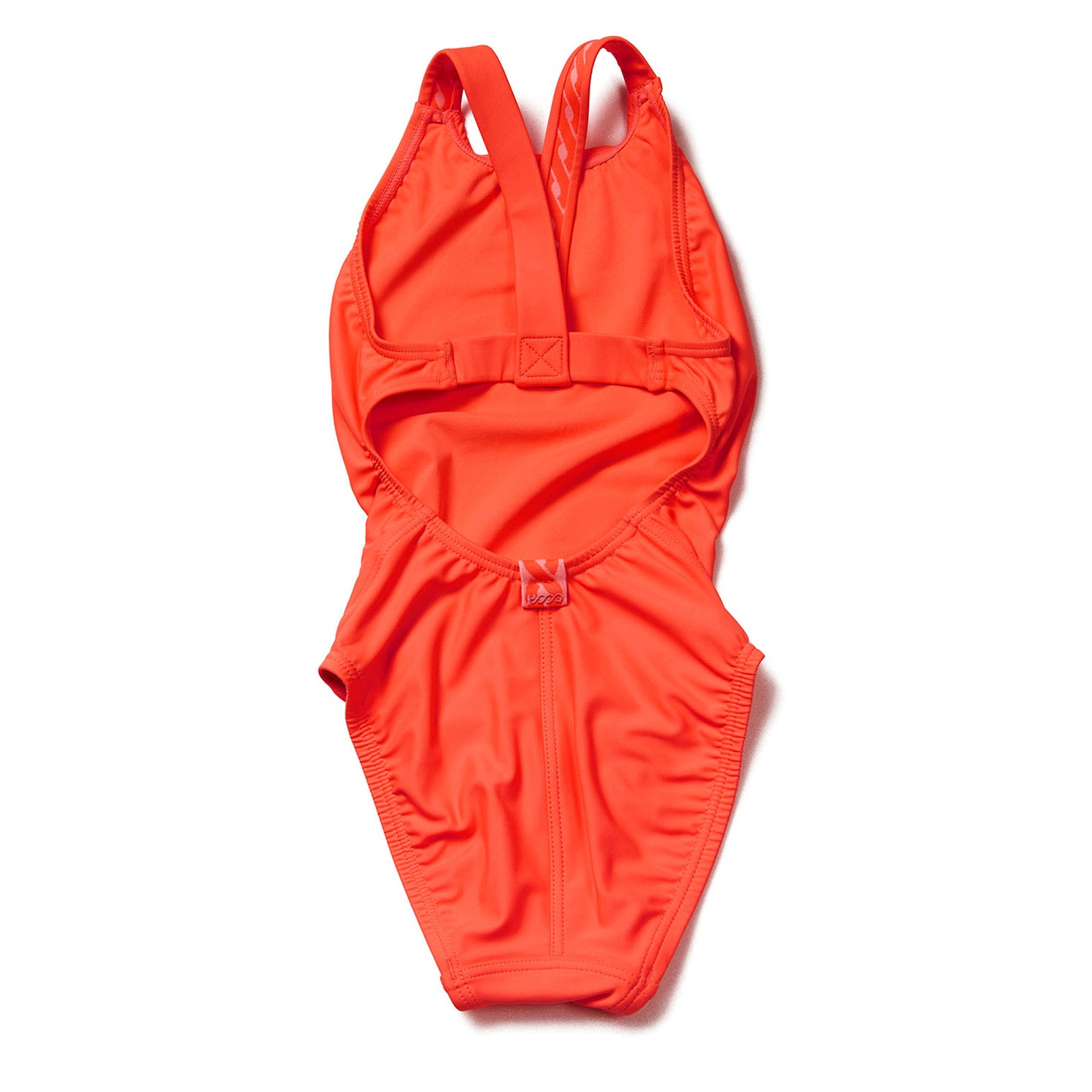 Girls Fluo Orange Professional Swimsuit