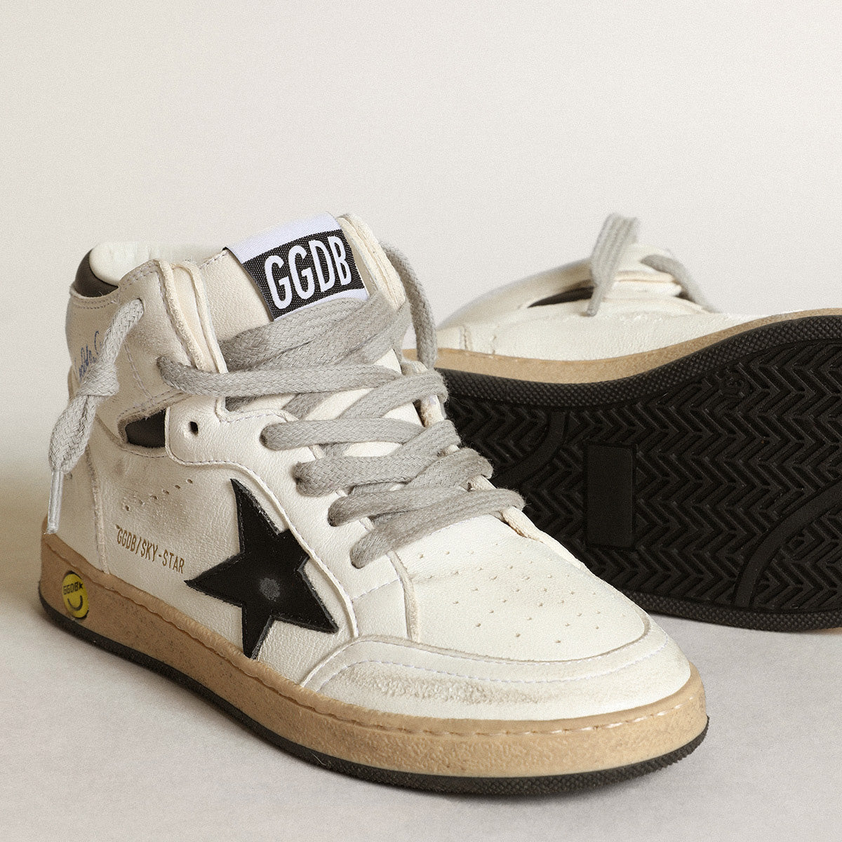 Boys & Girls Black Star Shoes