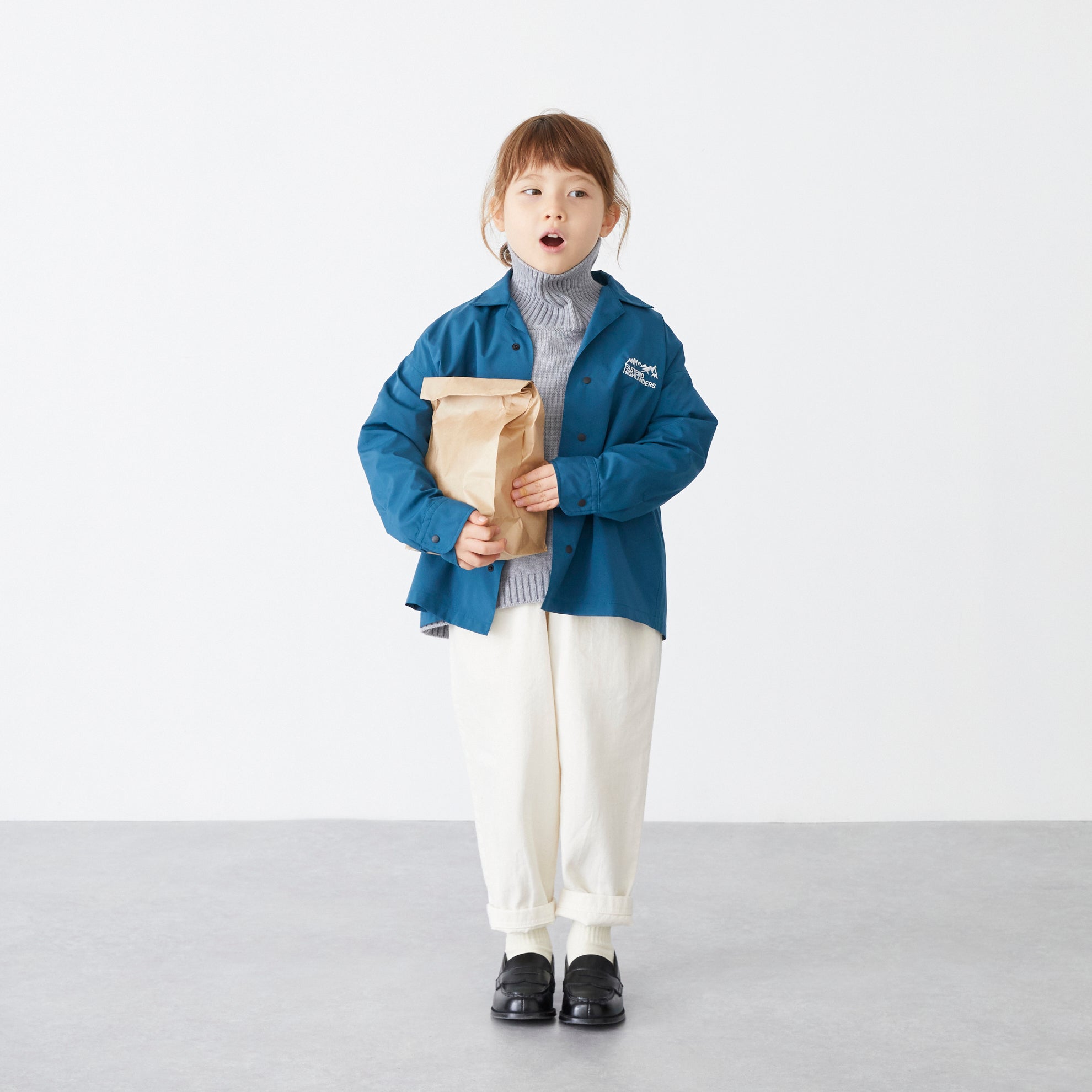 Boys & Girls White Cotton Trousers