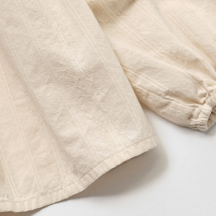 Girls Cream Cotton Blouse