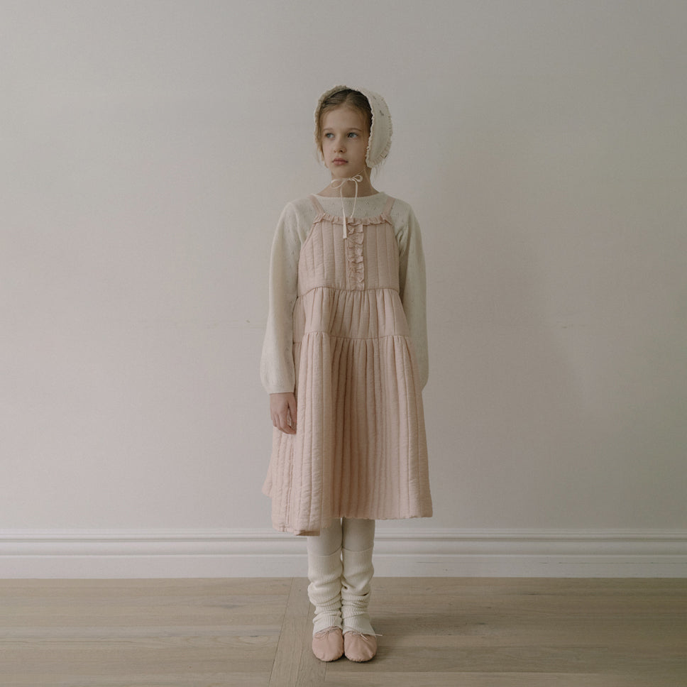 Robe rembourrée rose pour fille