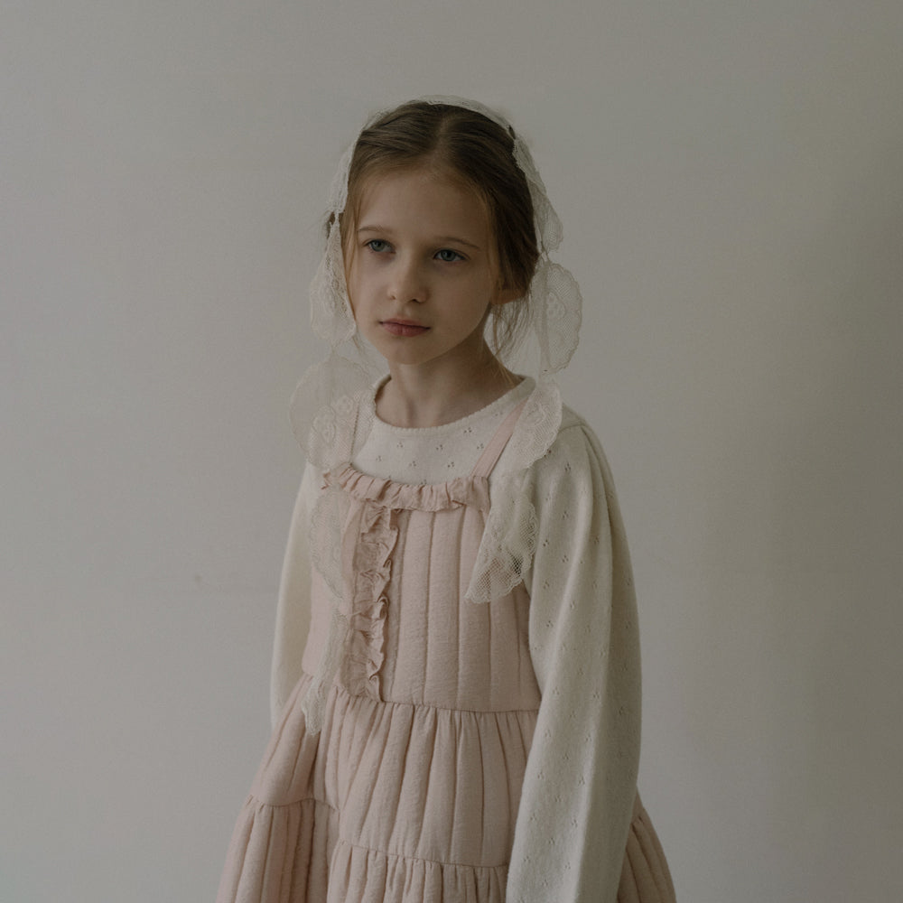 Robe rembourrée rose pour fille