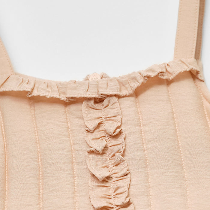 Robe rembourrée rose pour fille