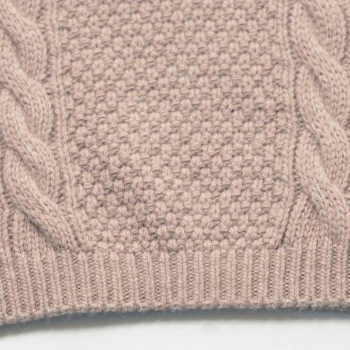 Girls Light Pink Wool Vest